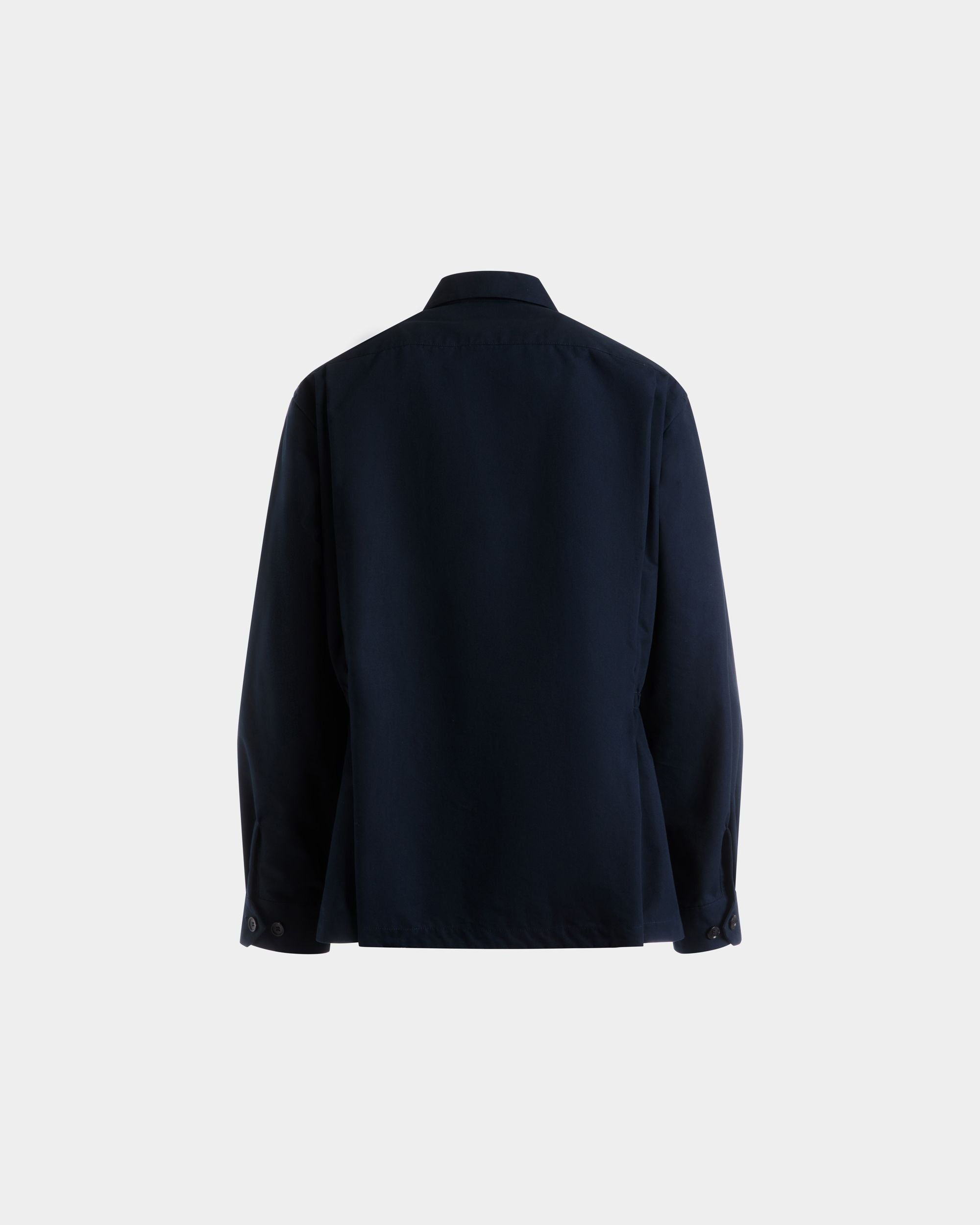 Bally Global - Field Jacket in a Navy Blue Cotton Blend - Blue