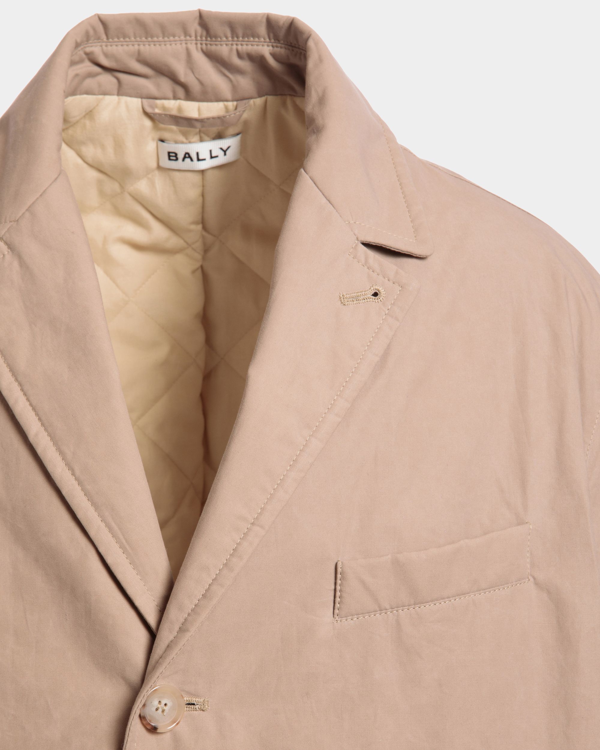 Bally Global - Car Coat in Beige Cotton - Beige