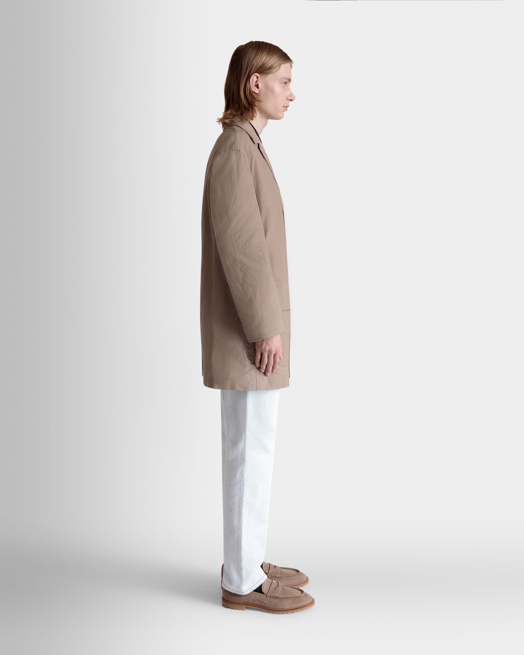 Bally Global - Car Coat in Beige Cotton - Beige