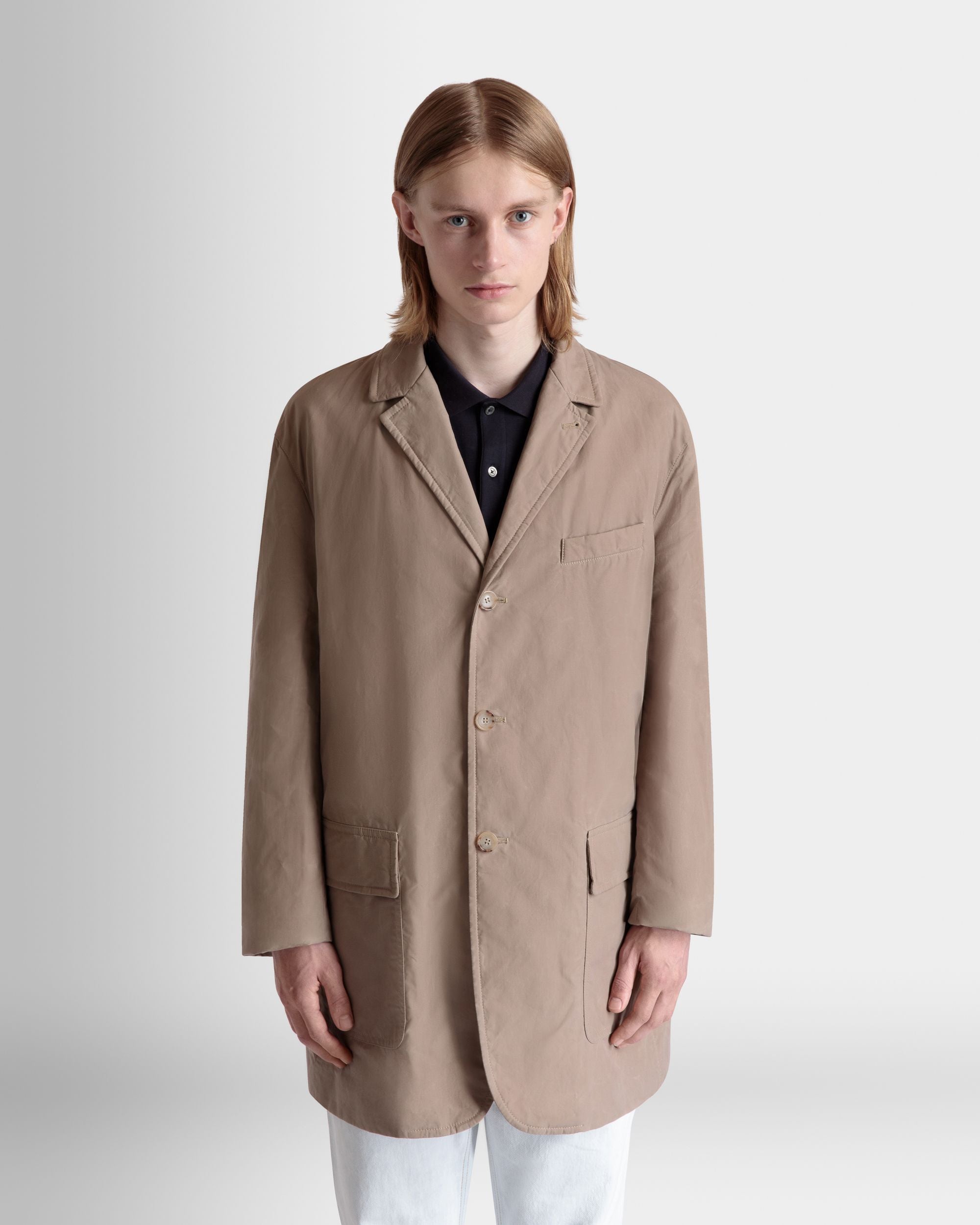 Bally Global - Car Coat in Beige Cotton - Beige