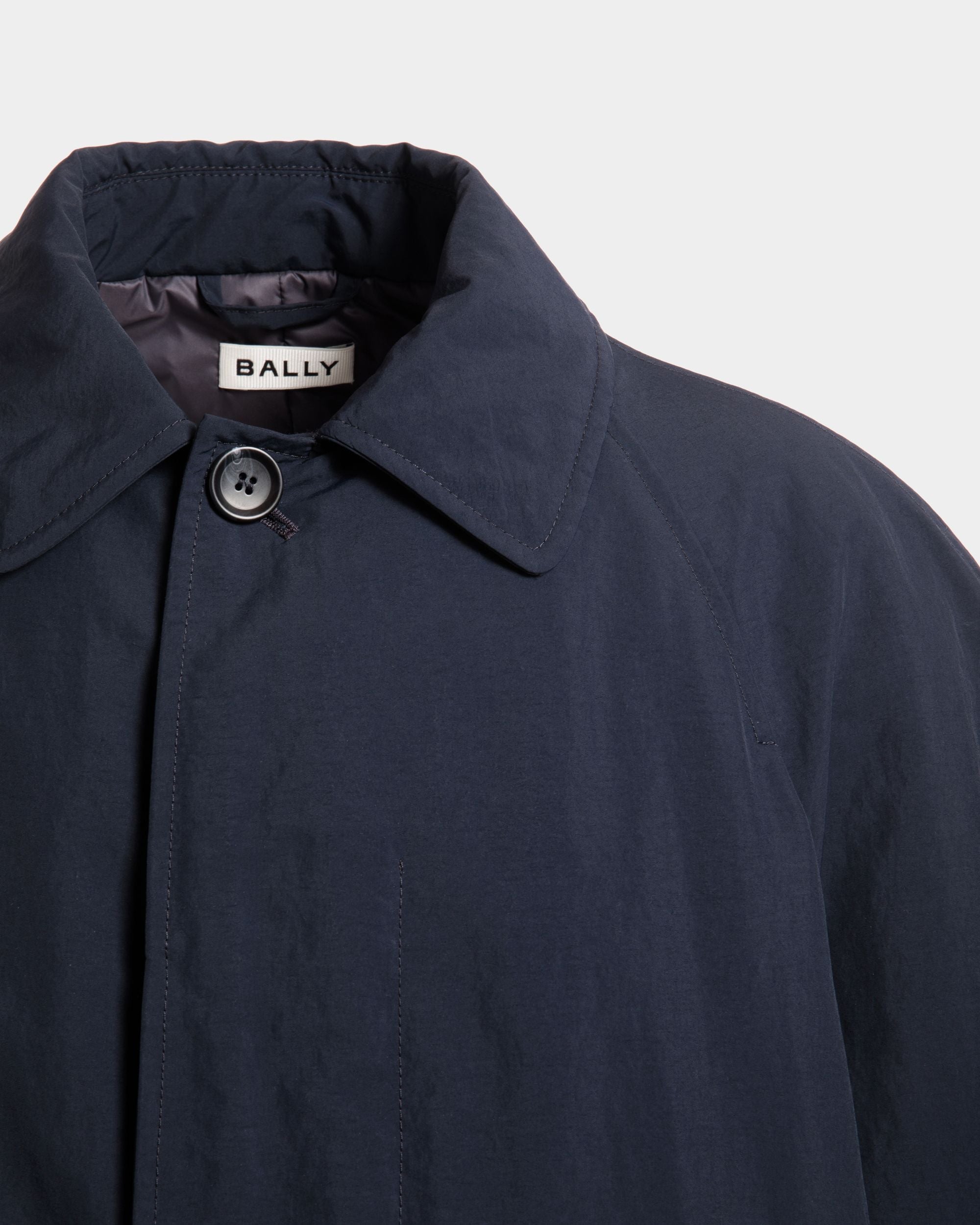 Bally Global - Trench in Navy Blue Nylon - Blue