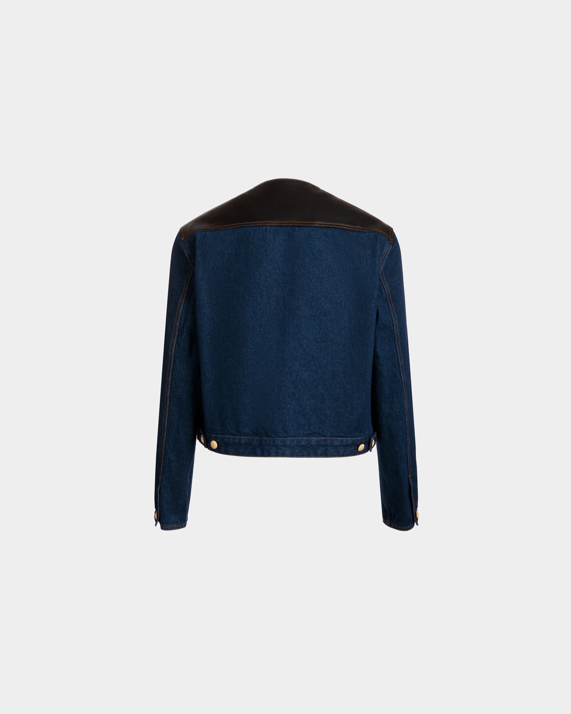 Bally Global - Trucker Jacket in Navy Blue Cotton - Blue