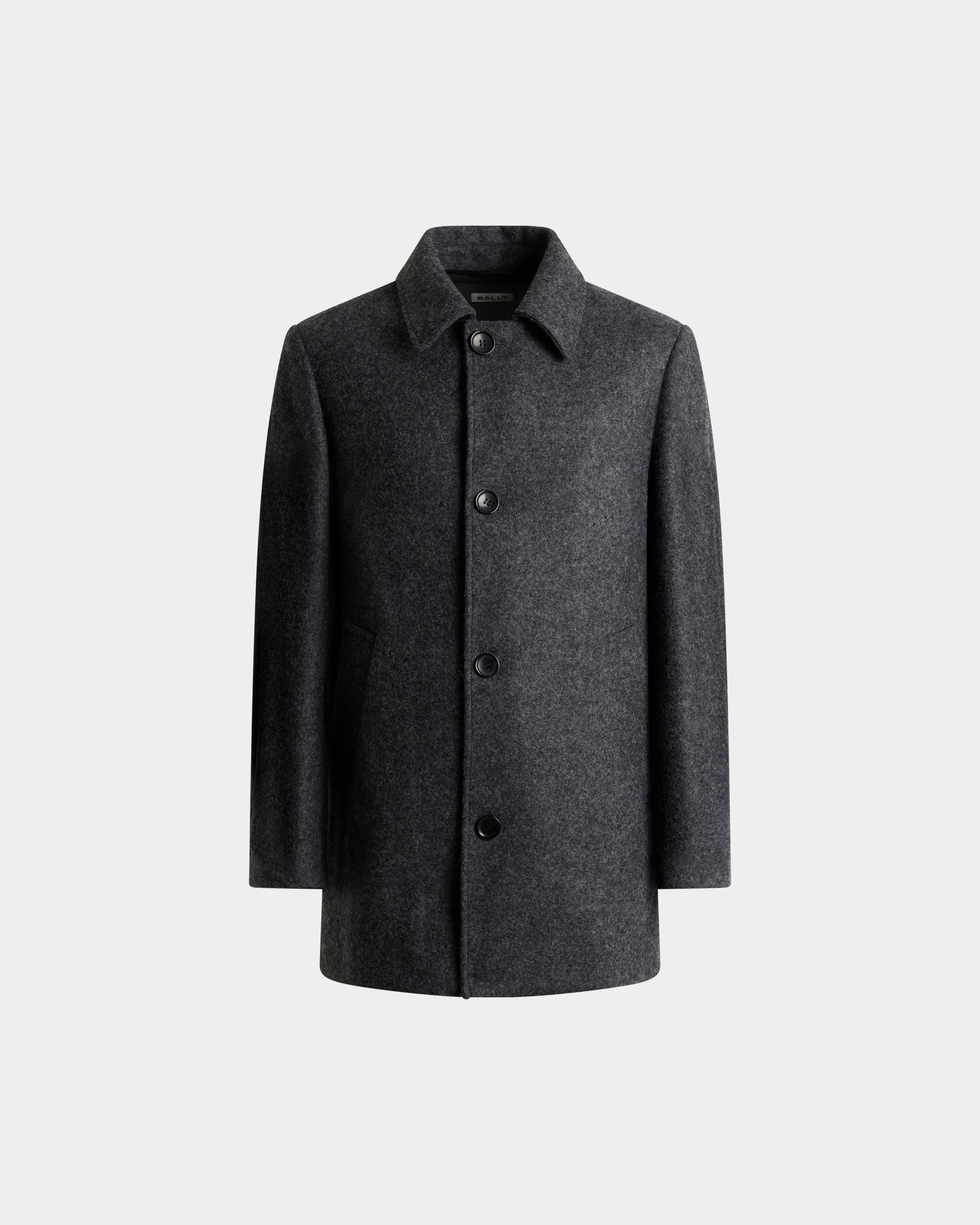 Bally Global - Car Coat in Dark Grey Wool - Grey