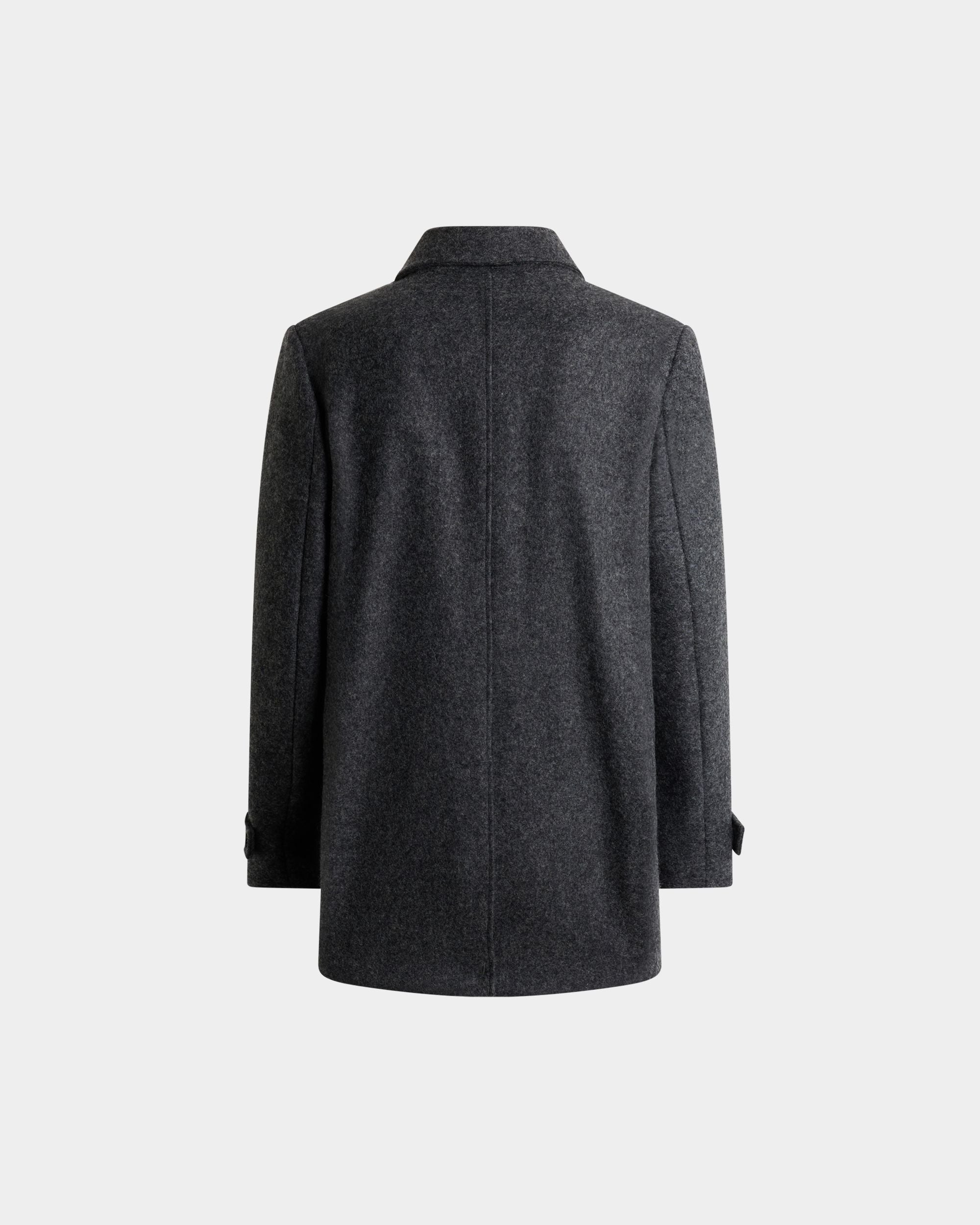 Bally Global - Car Coat in Dark Grey Wool - Grey