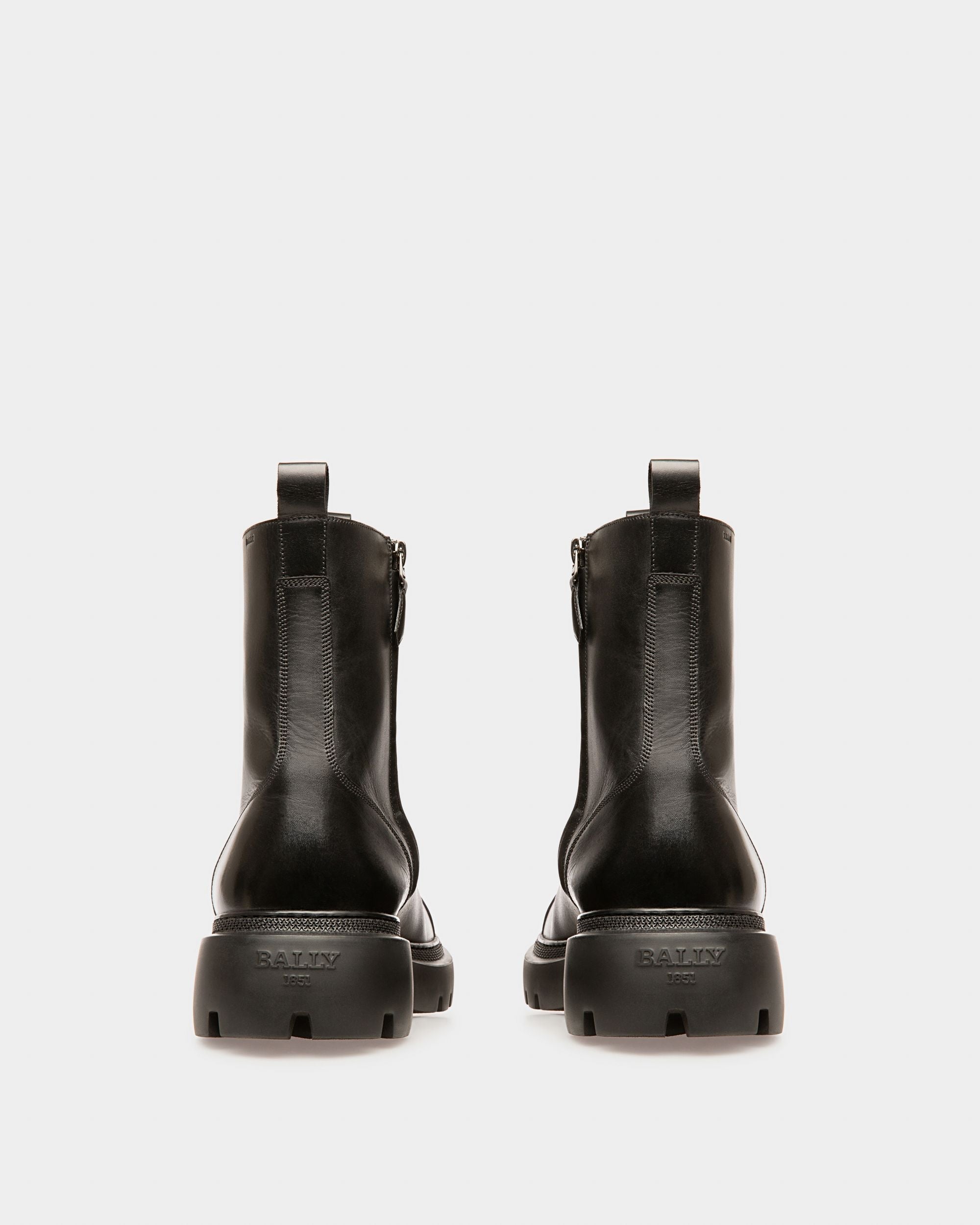 Bally Global - Vaughen Leather Boots In Black - Black
