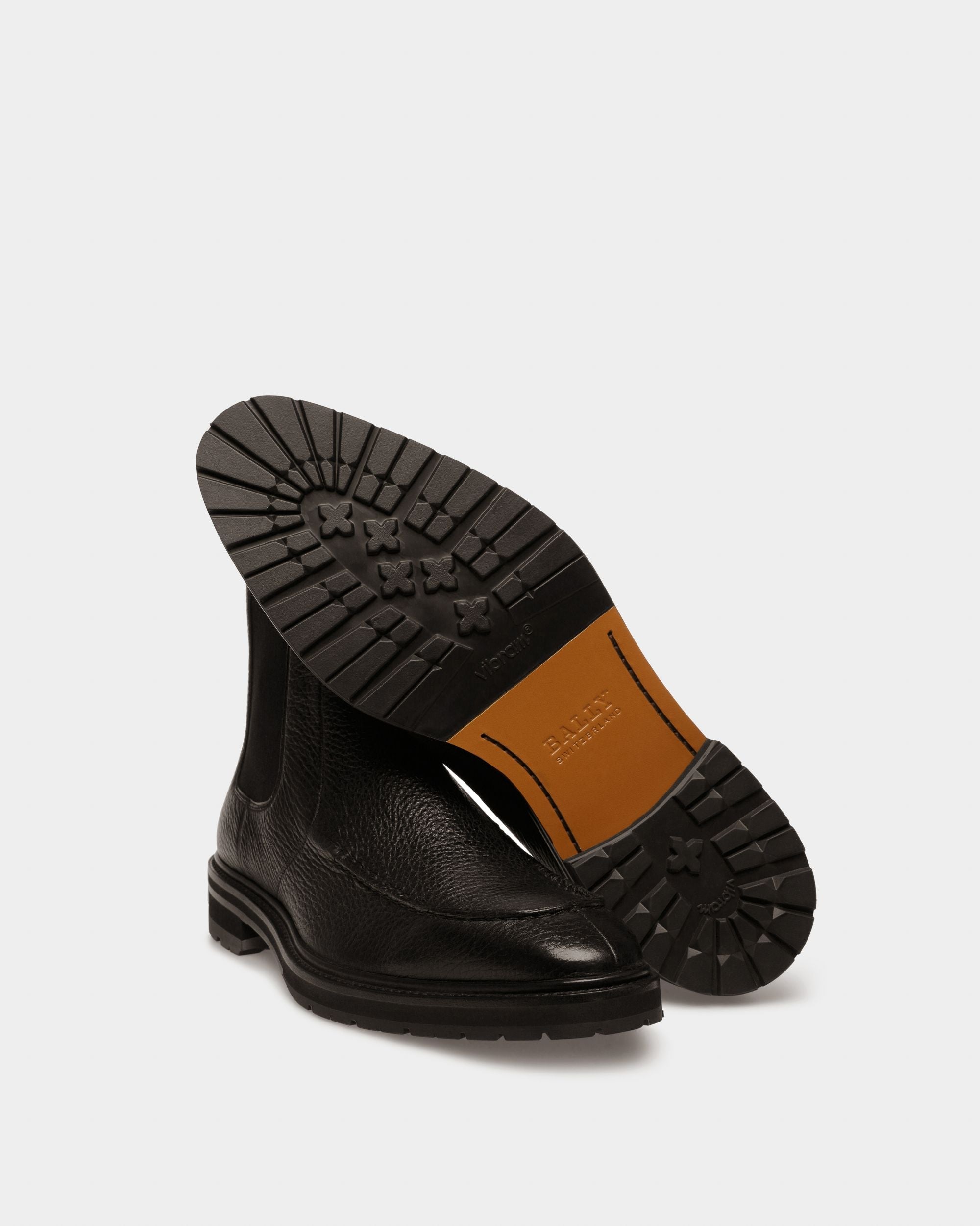 Bally Global - Mirno Leather Booties In Black - Black