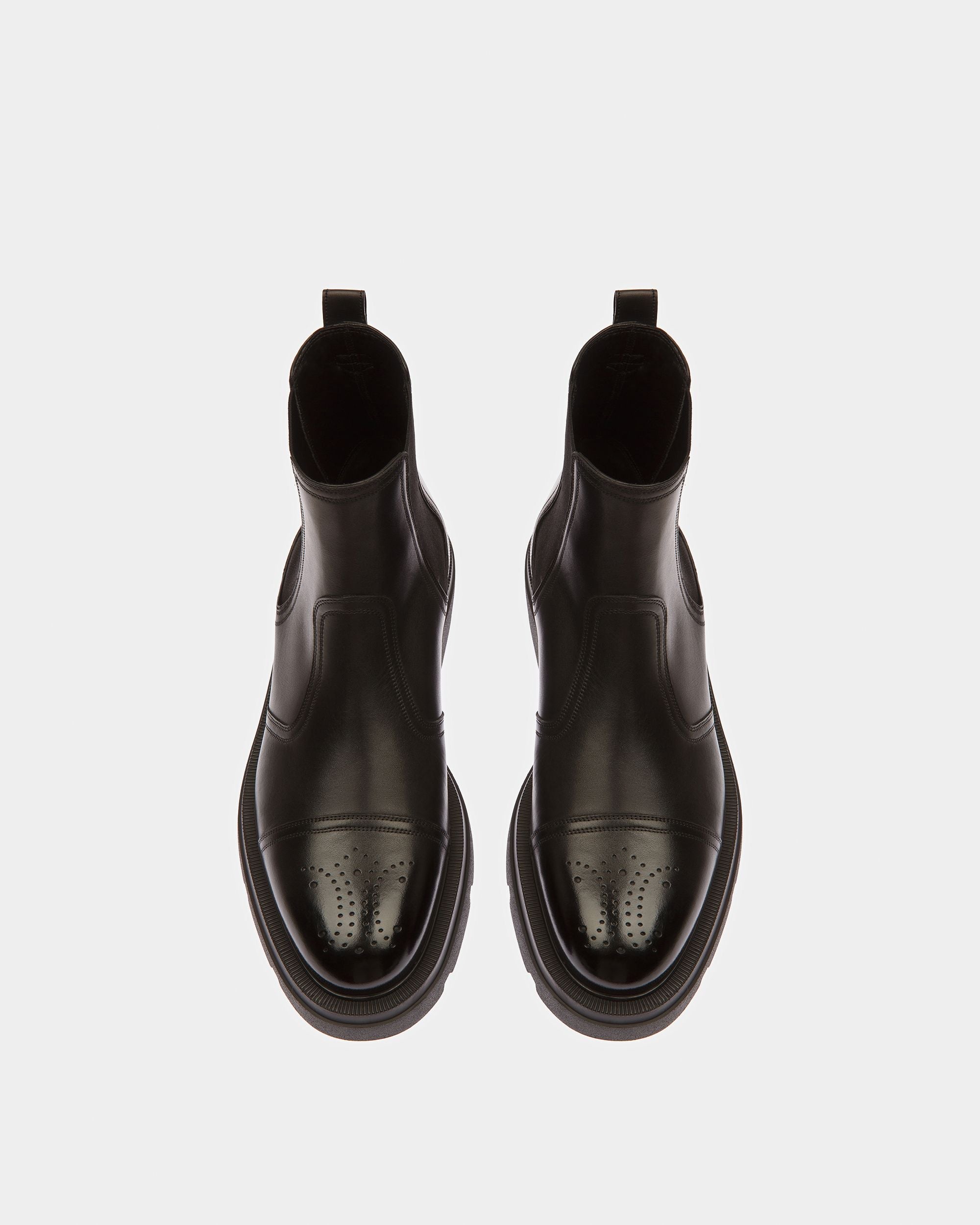 Bally Global - Zecron Leather Boots In Black - Black