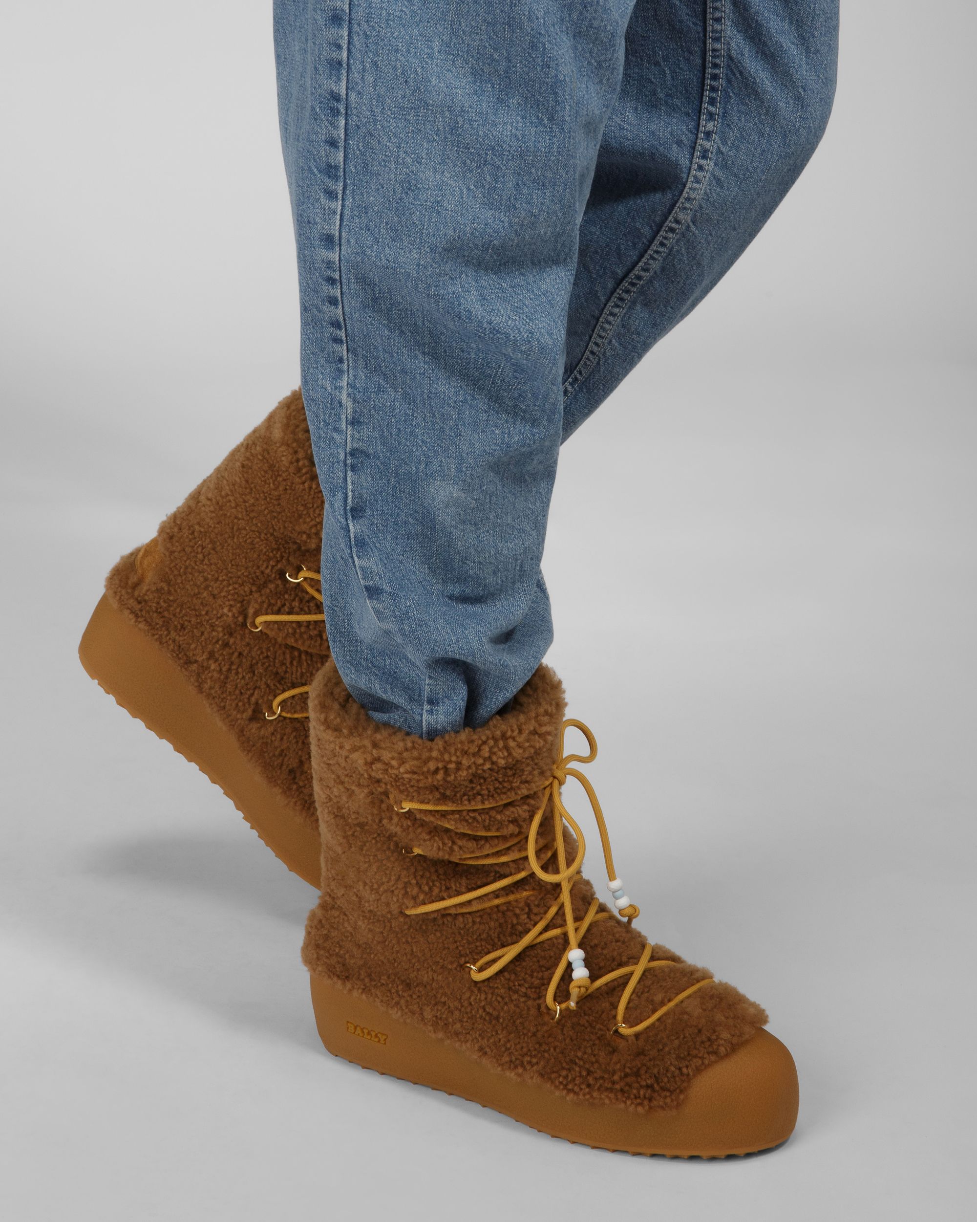 Bally Global - Corviglia Botas De Piel Para La Nieve En Cámel - Marrón
