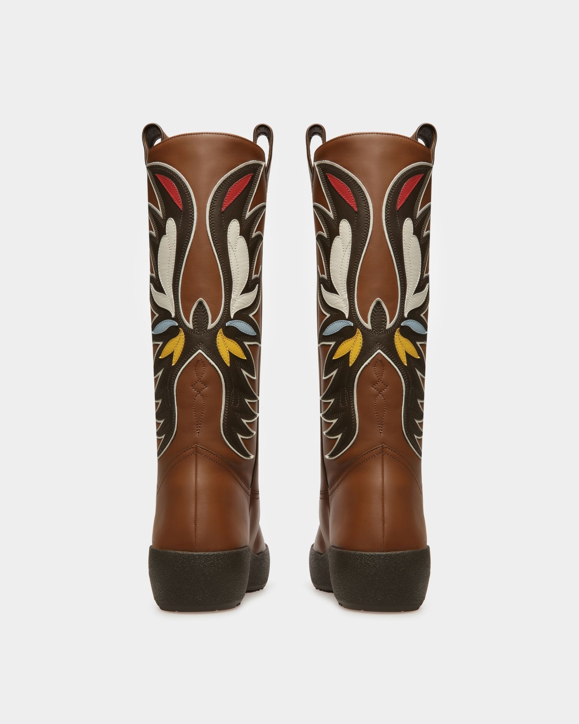 Bally Global - Chambery Leather Snow Boots In Brown & Ebony Brown - Brown
