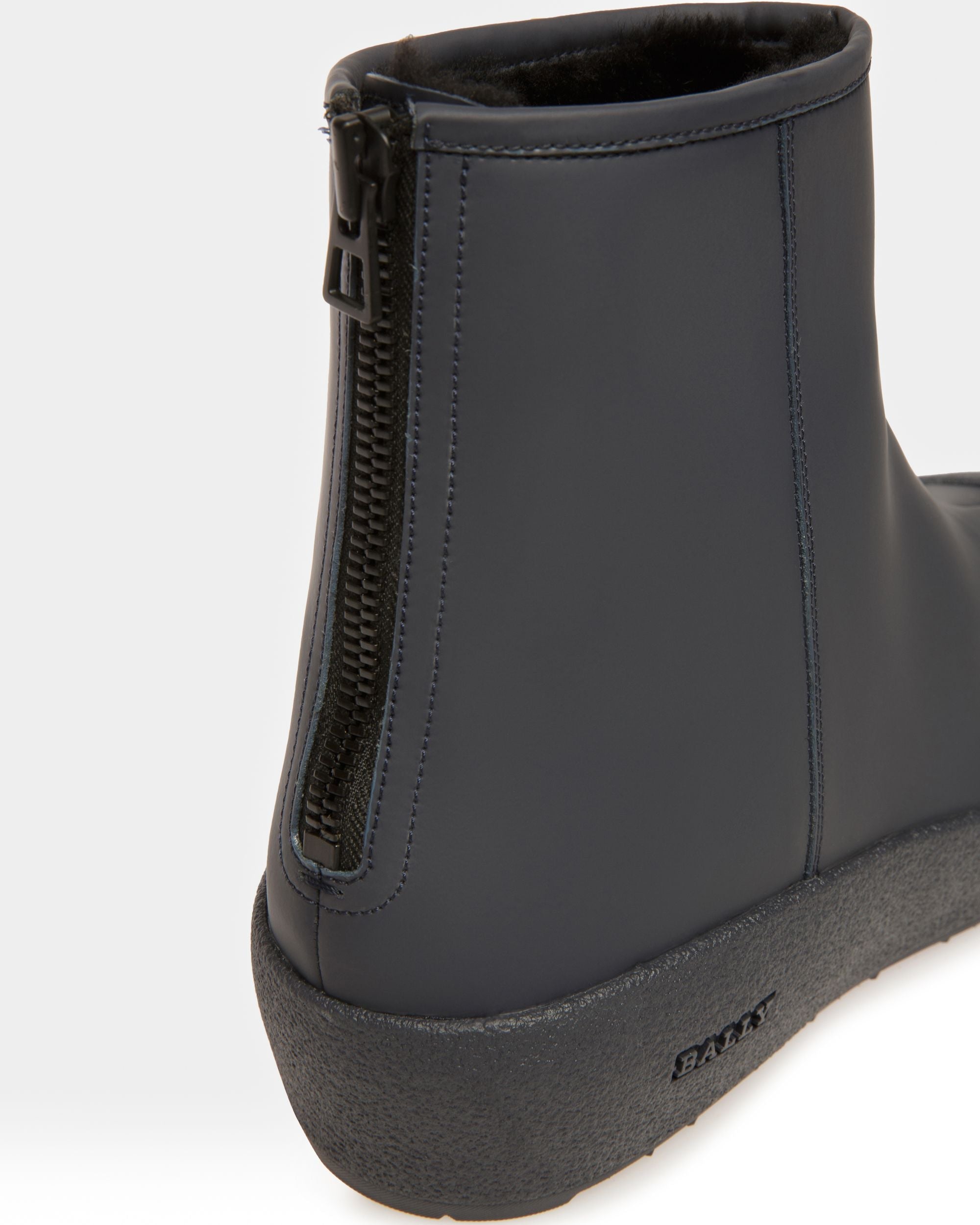 Bally Global - Bernina Botas De Piel Para La Nieve En Azul Marino - Azul