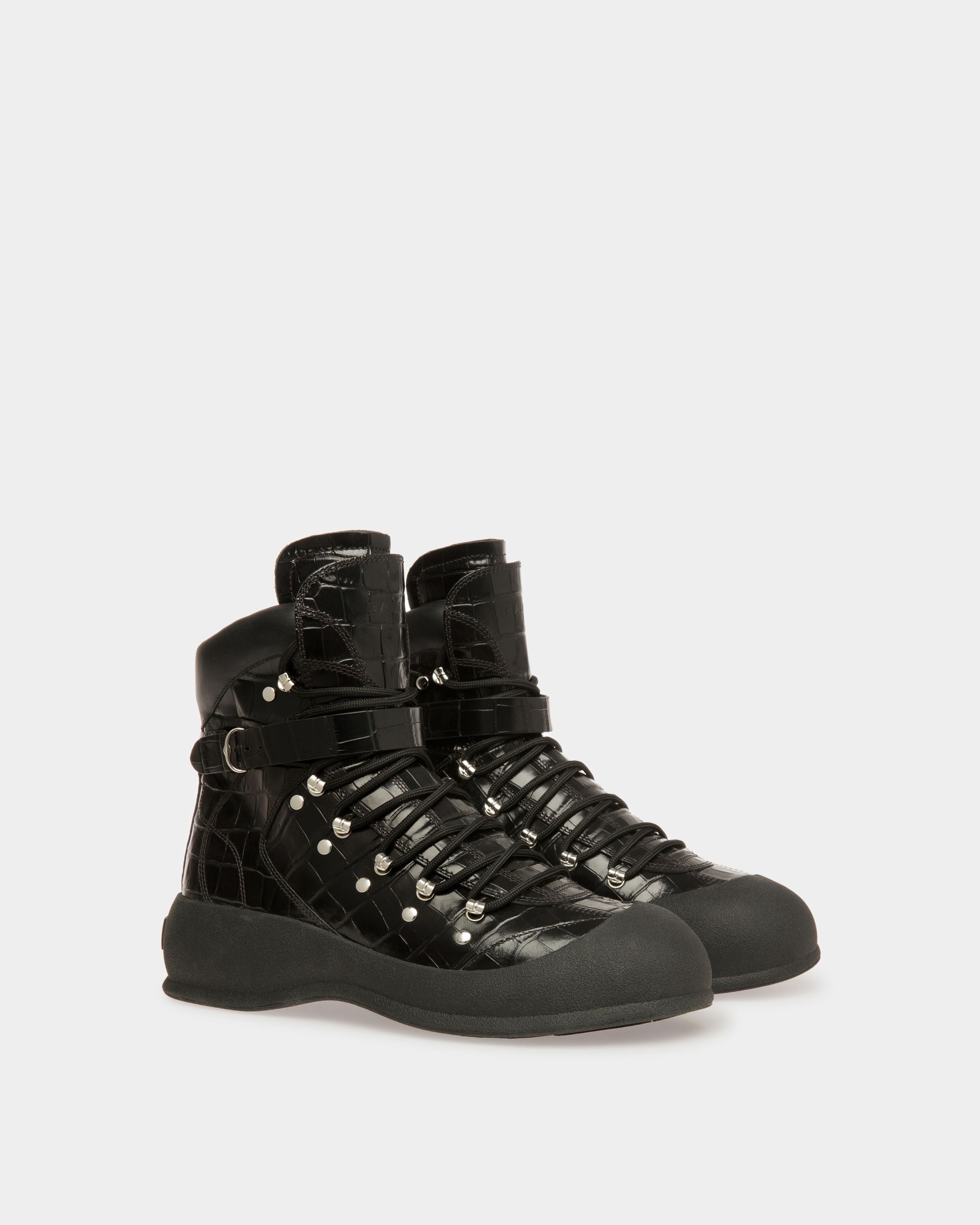 Bally Global - Frei Snow Boots In Black Leather - Black