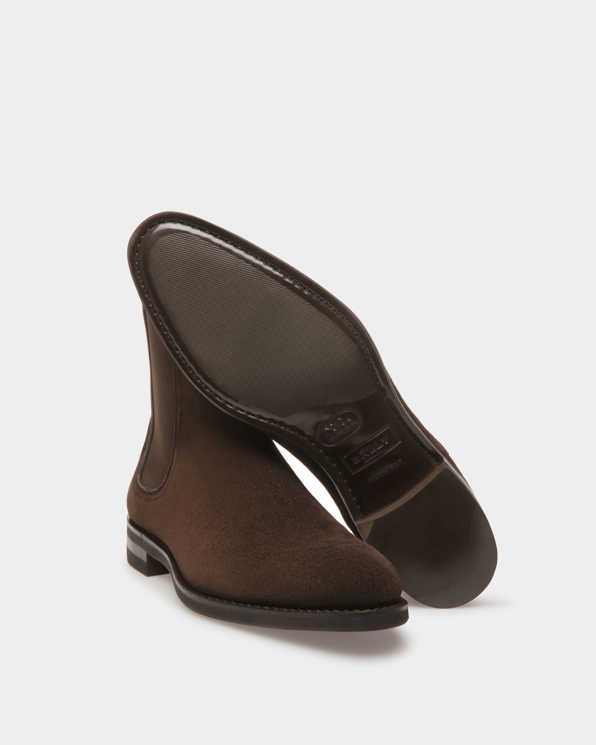 Bally Global - Scribe Booties In Brown Suede - Brown