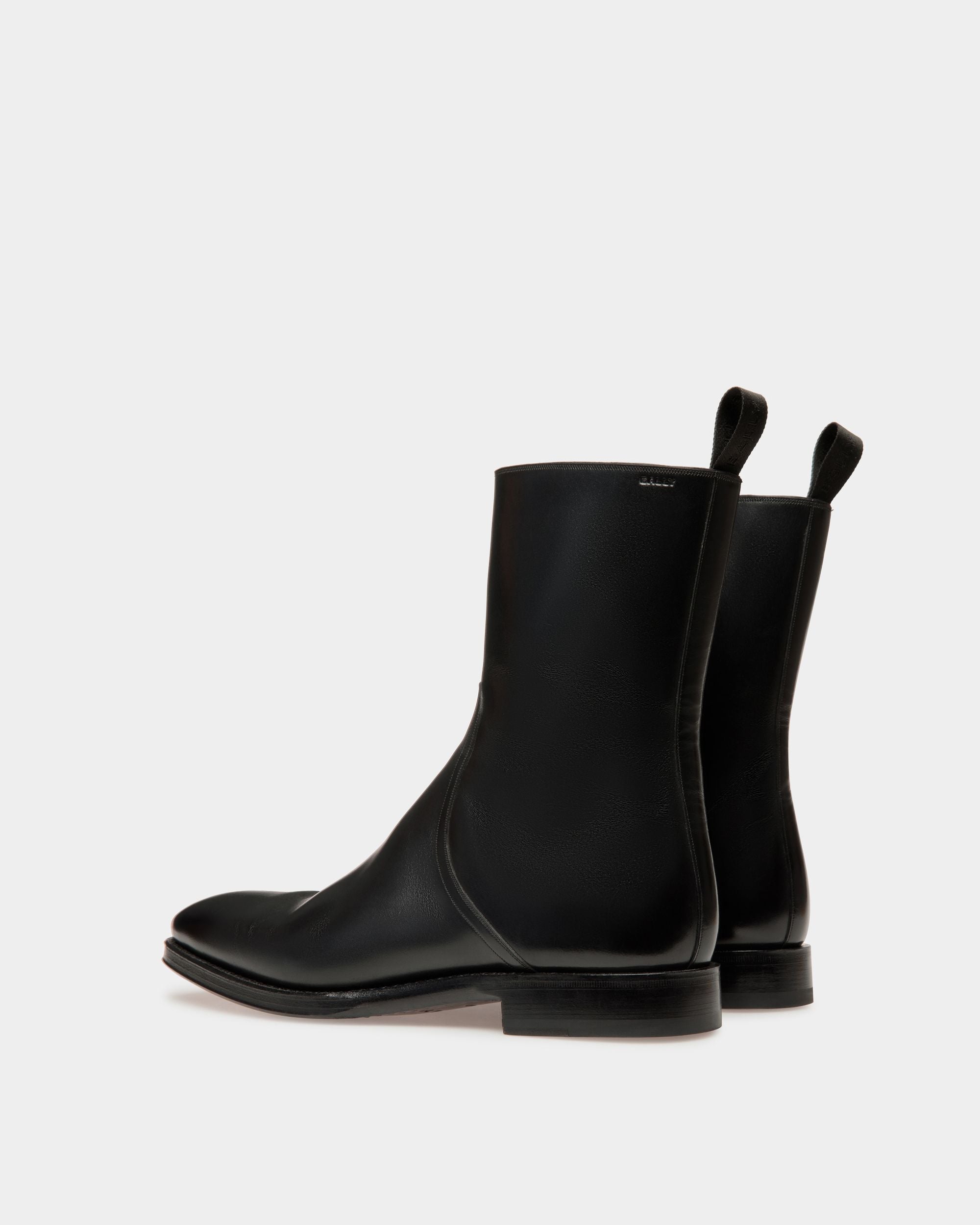 Bally Global - Scribe Booties In Black Leather - Black