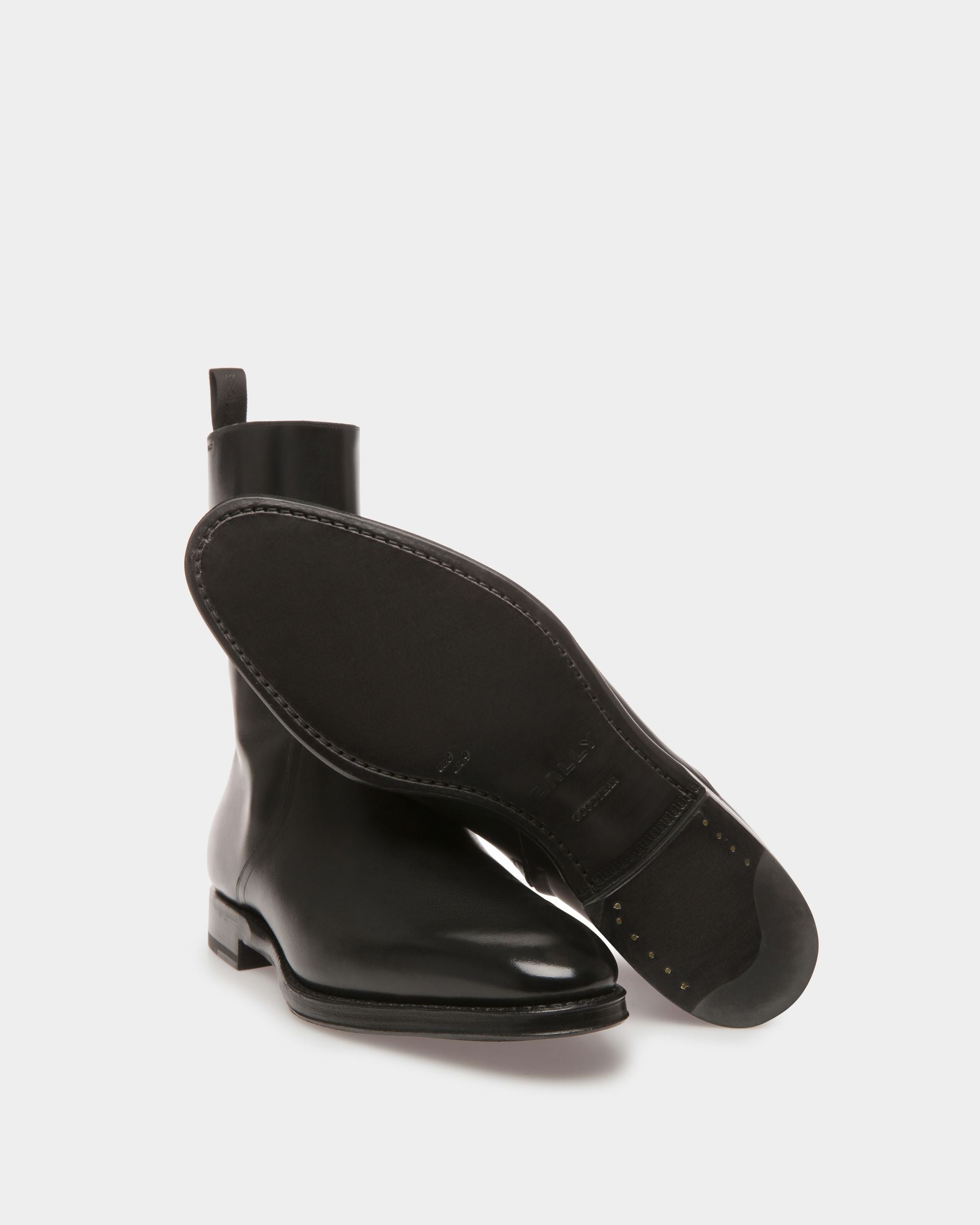 Bally Global - Scribe Booties In Black Leather - Black