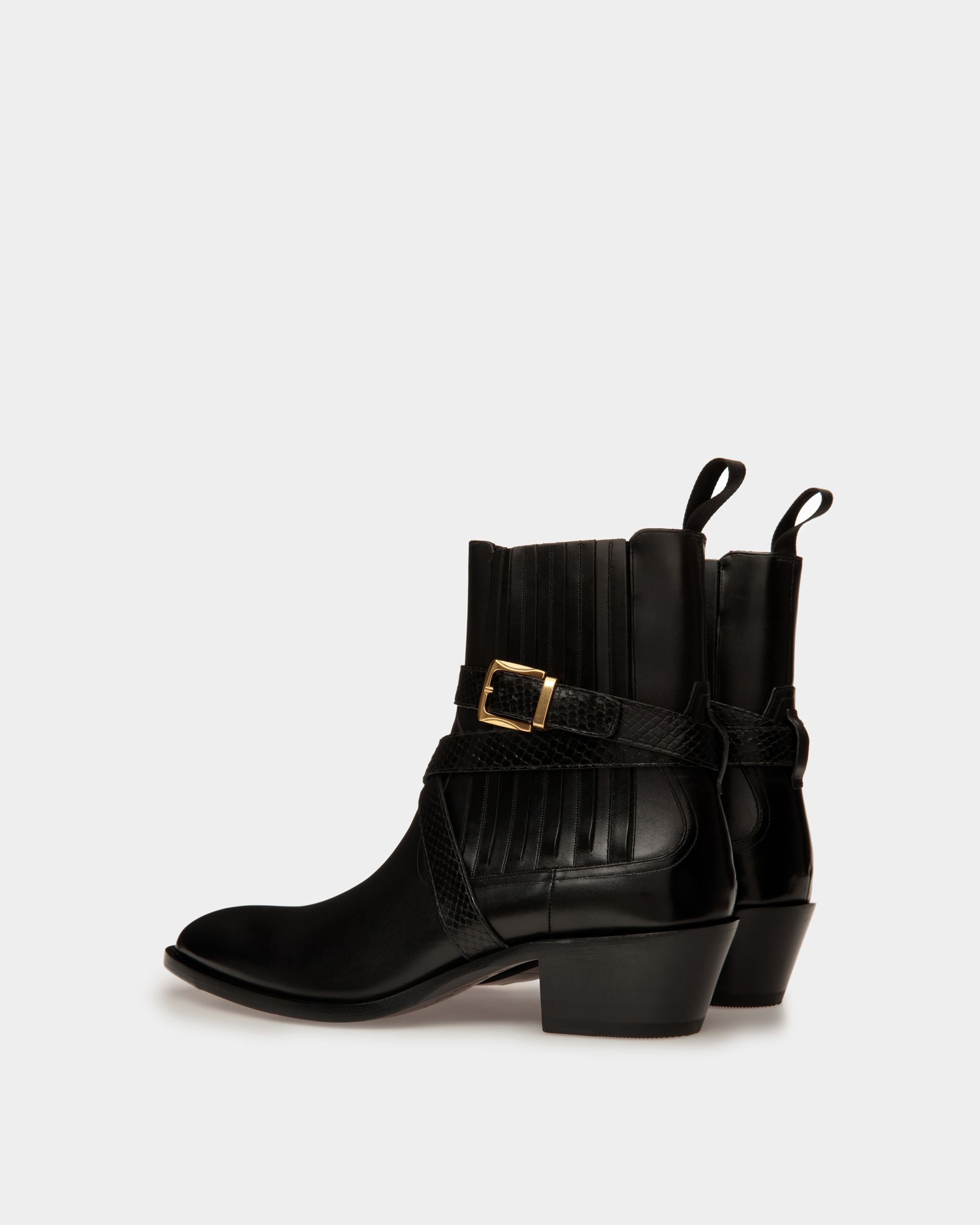 Bally Global - Vegas Booties In Black Leather - Black