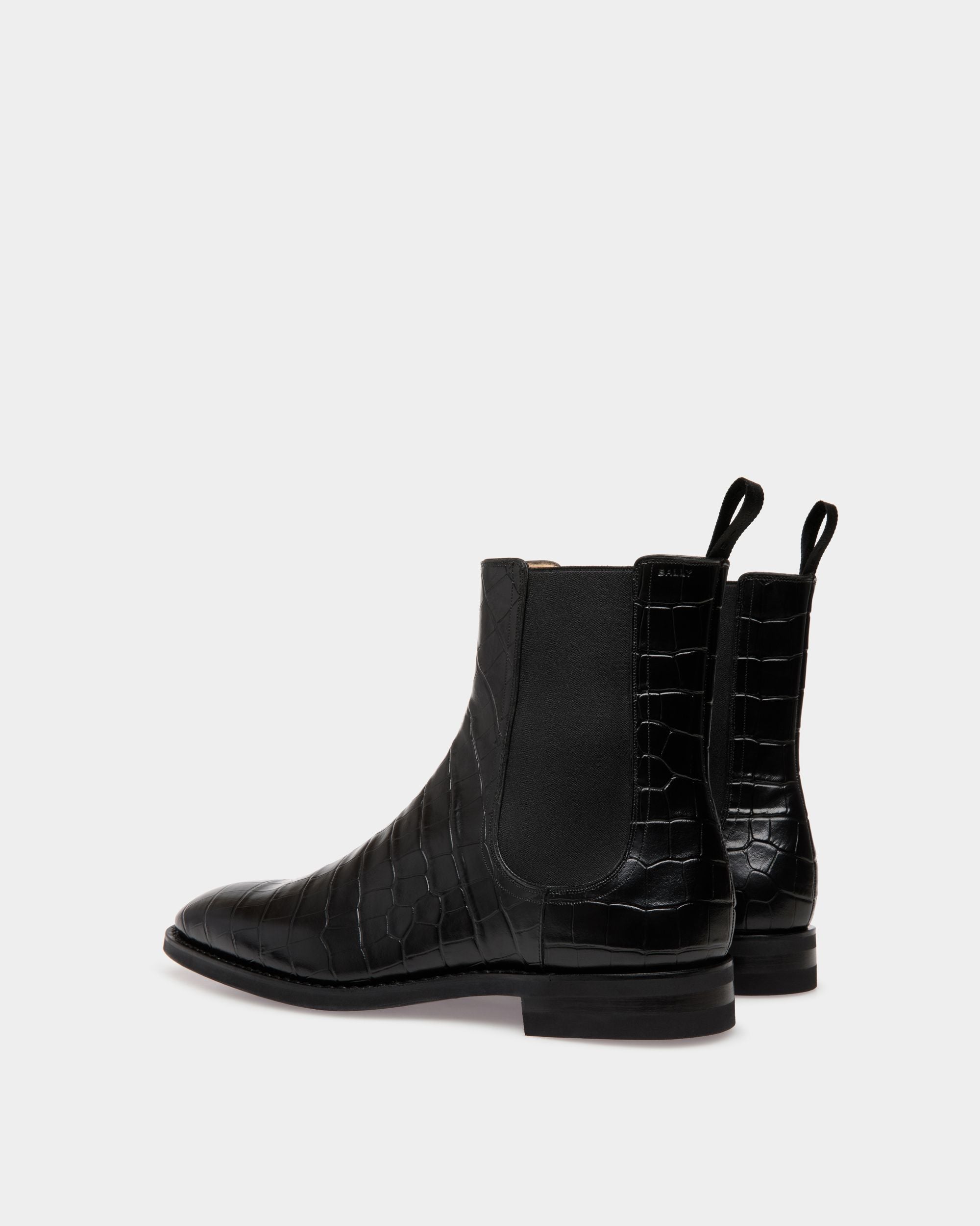 Bally Global - Scribe Boots In Black Leather - Black