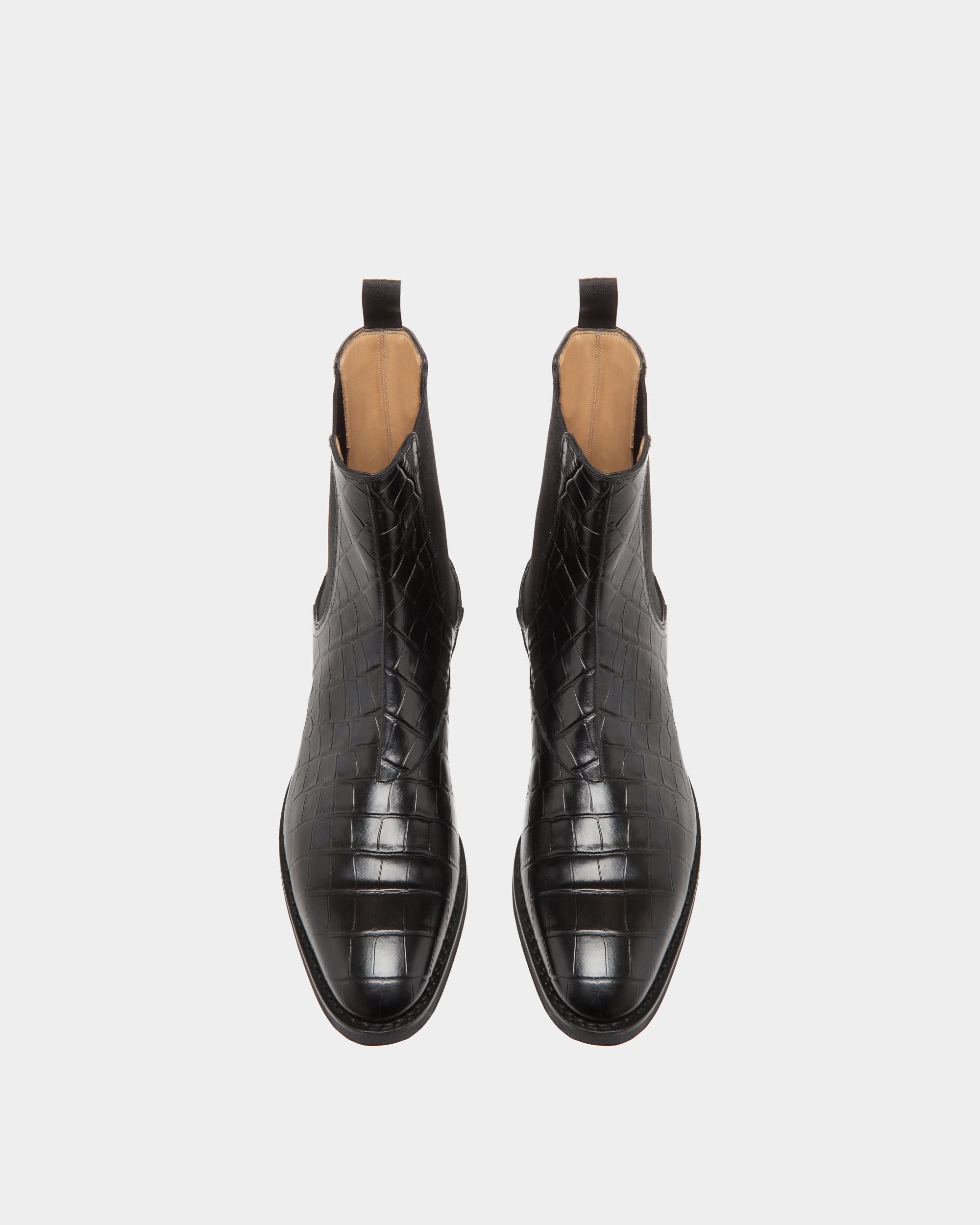 Bally Global - Scribe Boots In Black Leather - Black