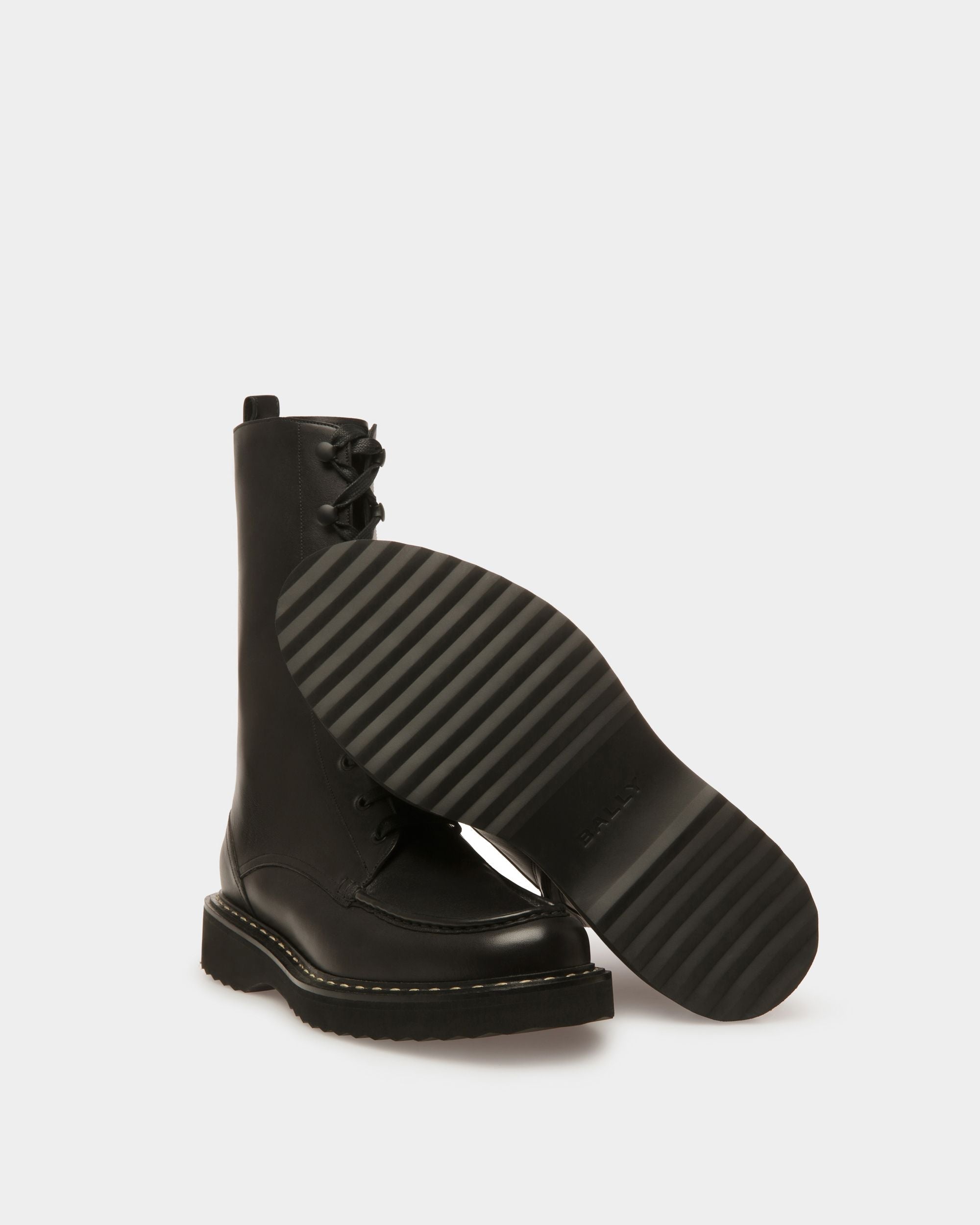 Bally Global - Botines Neasden De Piel En Negro - Negro