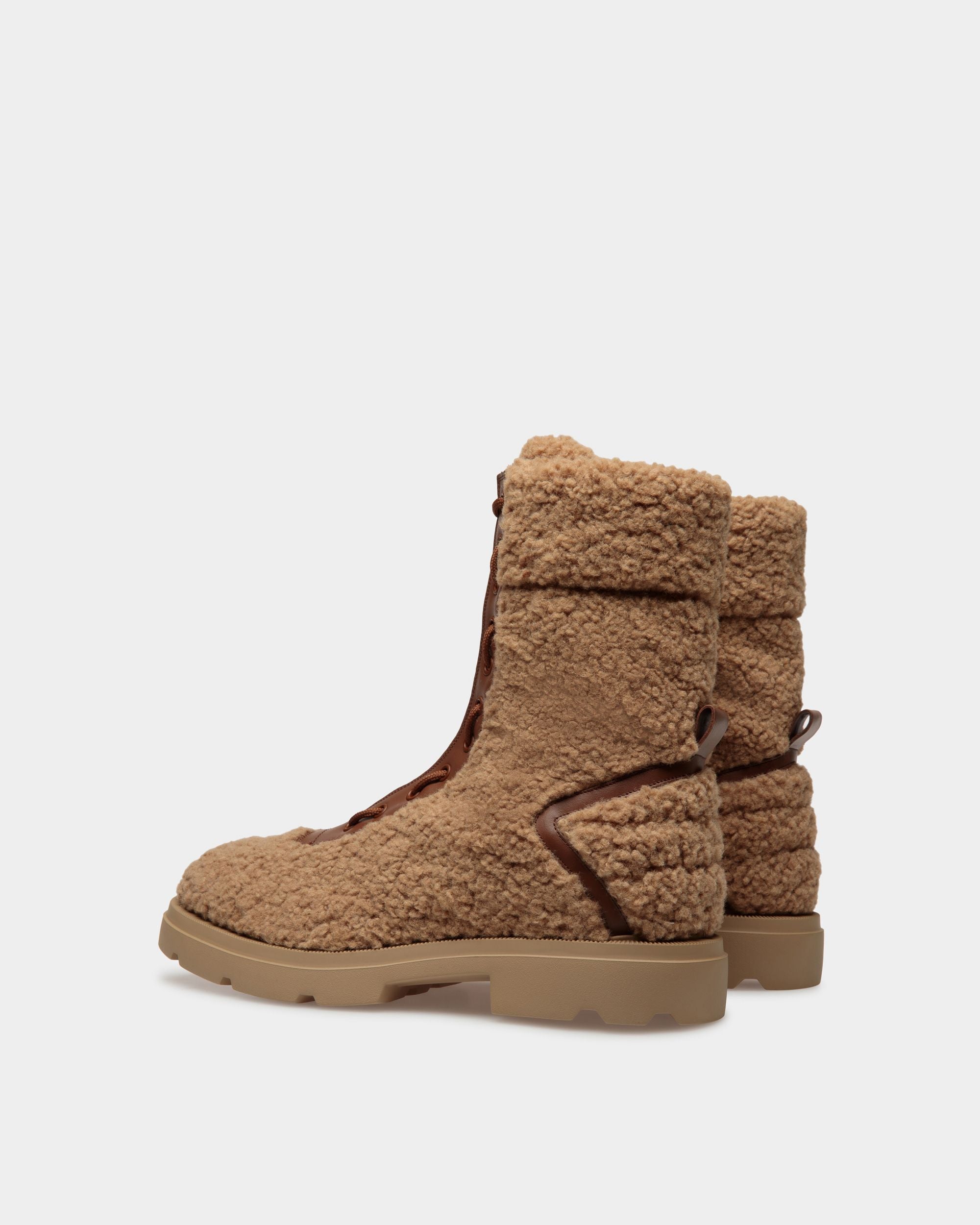Bally Global - Enga Boots In Brown Fabric And Leather - Brown