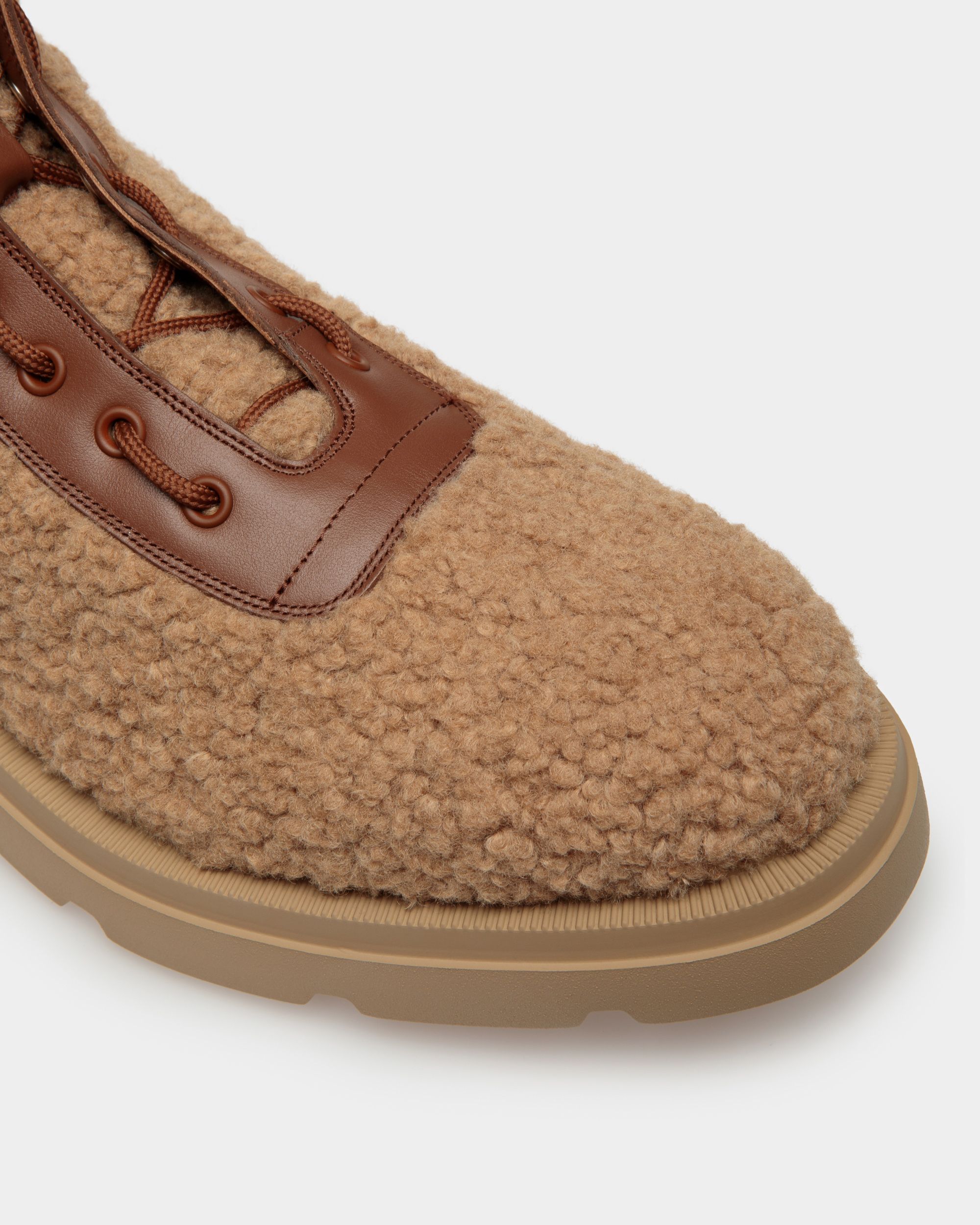 Bally Global - Enga Boots In Brown Fabric And Leather - Brown