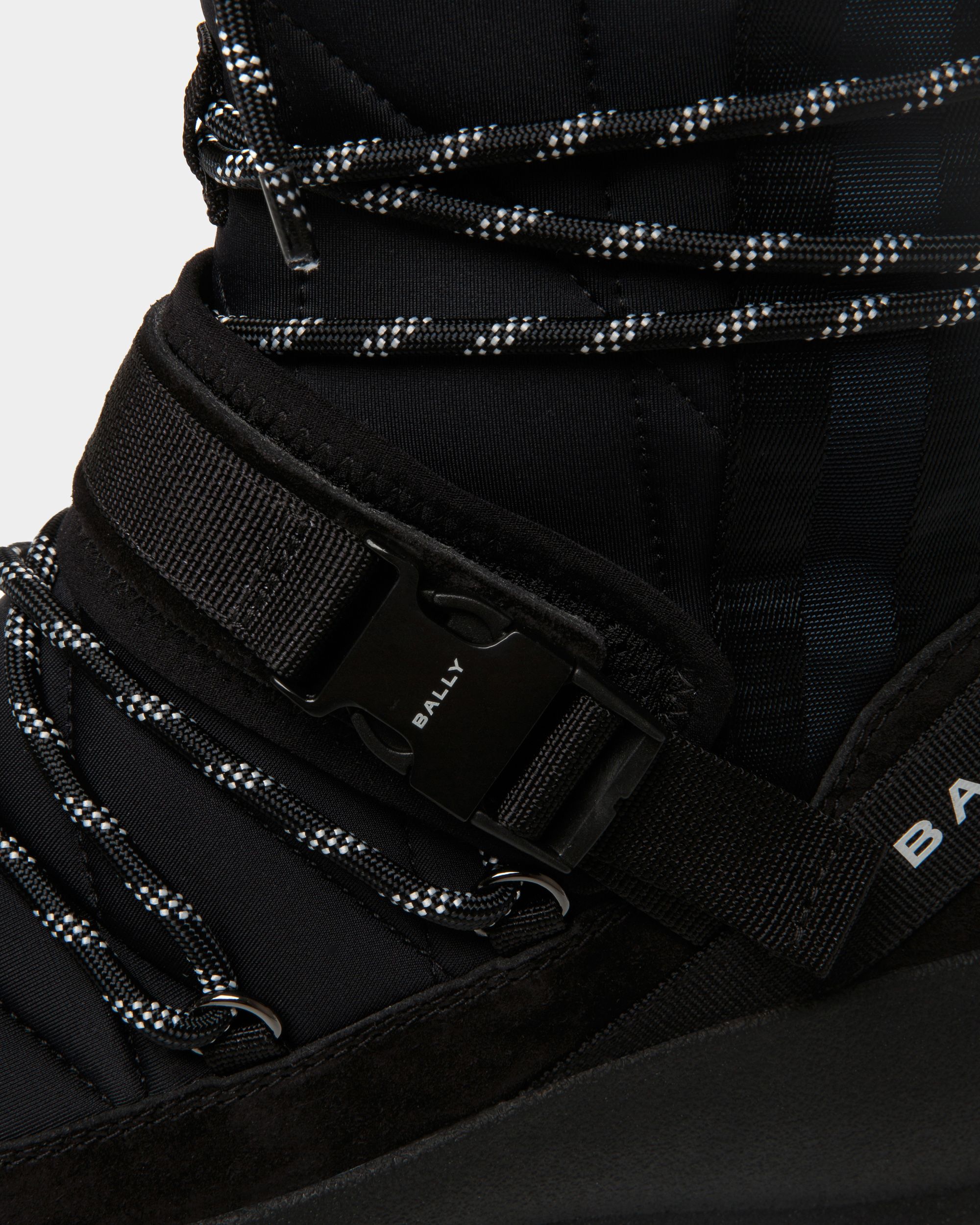 Bally Global - Frei Lace-Up Boot In Black Nylon - Black