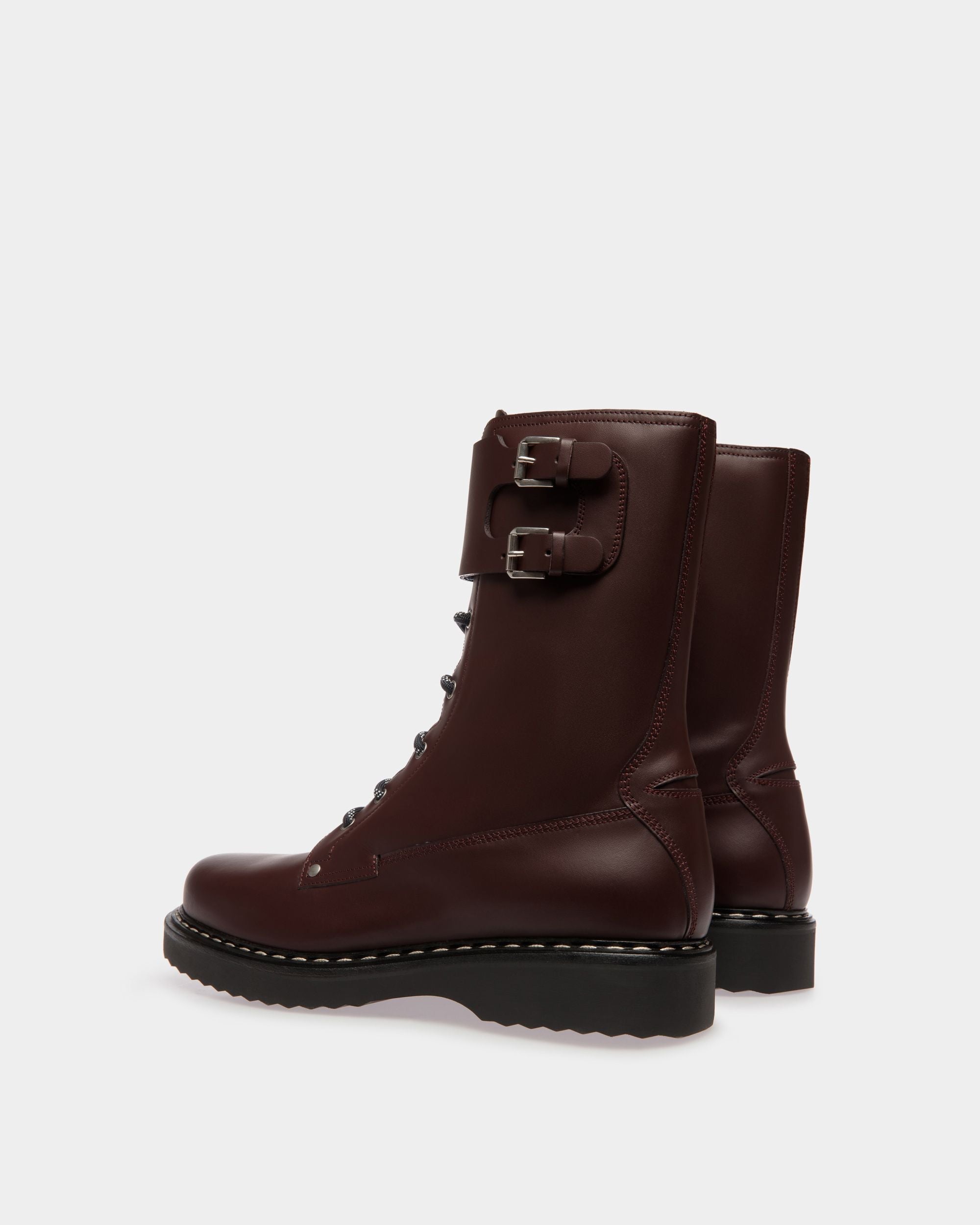 Bally Global - Neasden Lace-Up Boot In Burgundy Leather - Brown