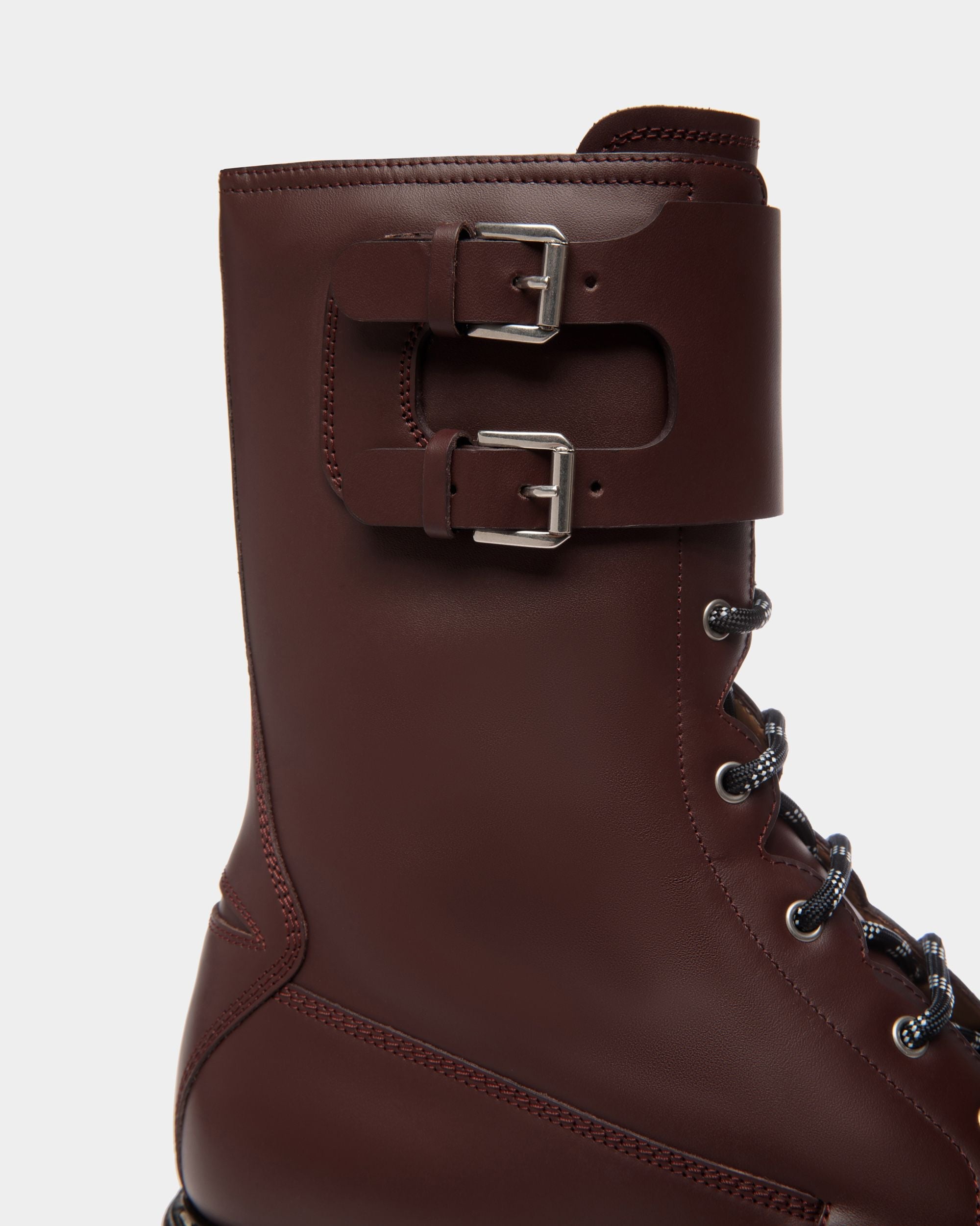 Bally Global - Neasden Lace-Up Boot In Burgundy Leather - Brown