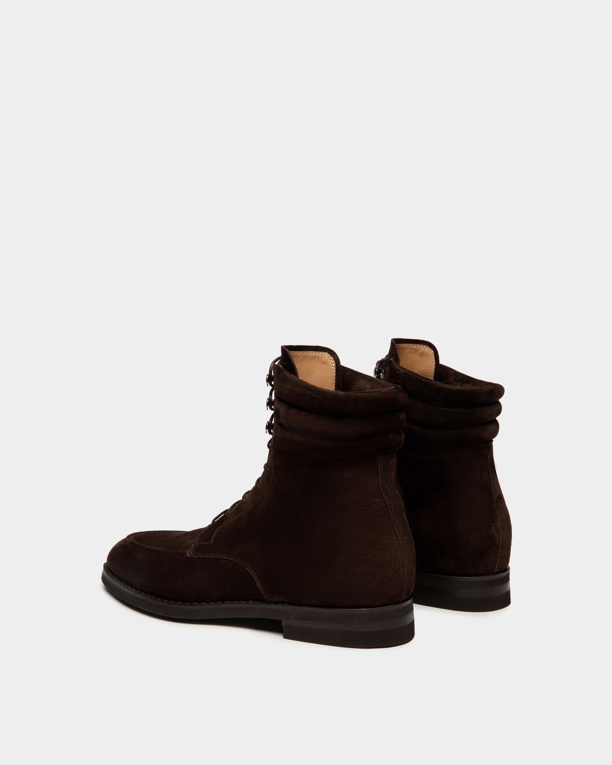 Bally Global - Schoenen Bootie in Ebano Suede - Brown