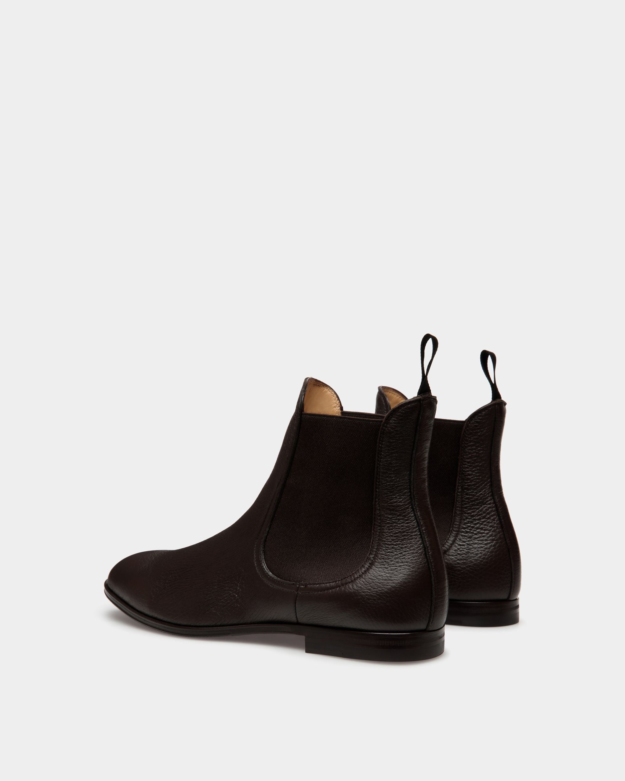 Bally Global - Westminster Bootie In Ebano Deer Leather - Brown