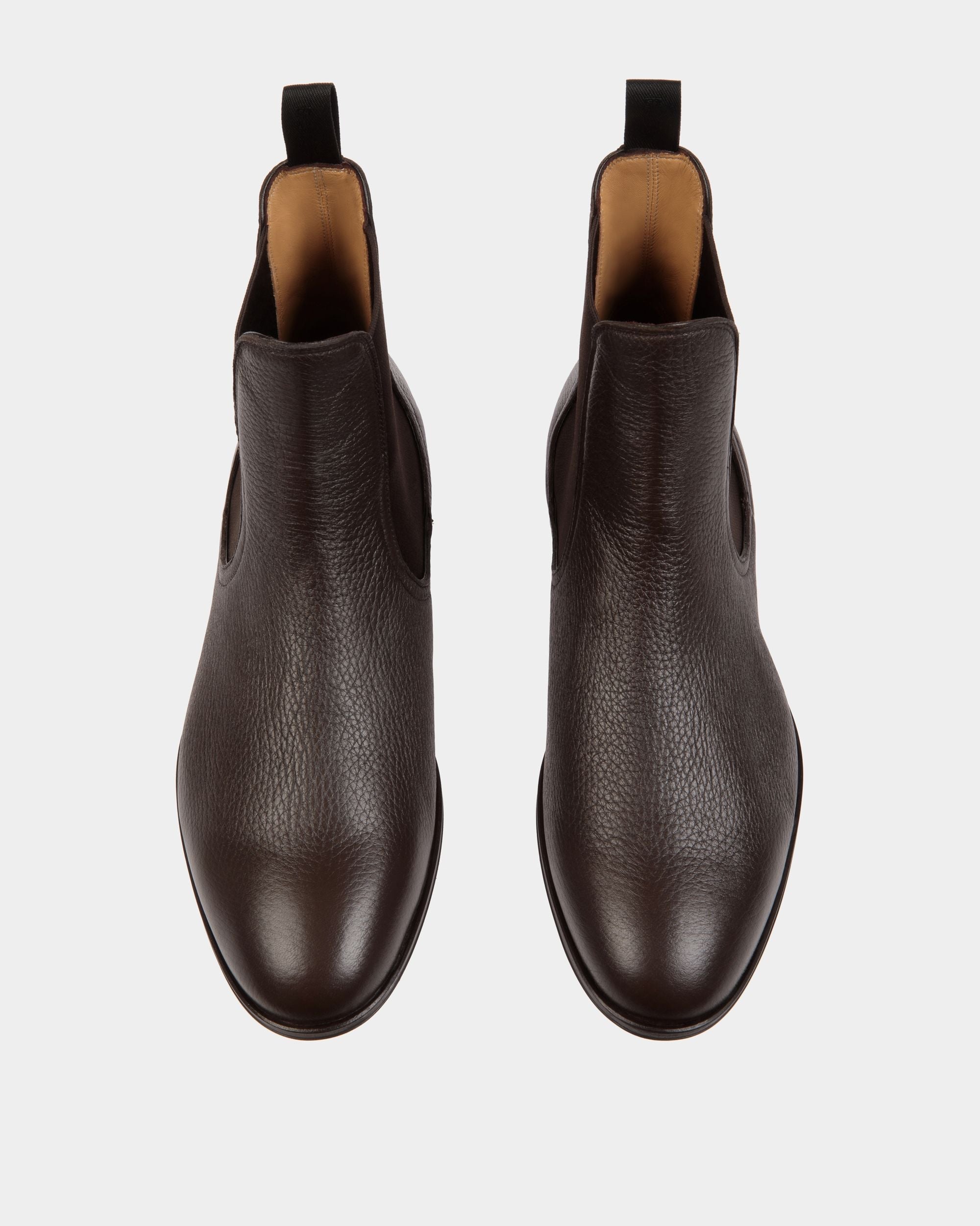 Bally Global - Westminster Bootie In Ebano Deer Leather - Brown