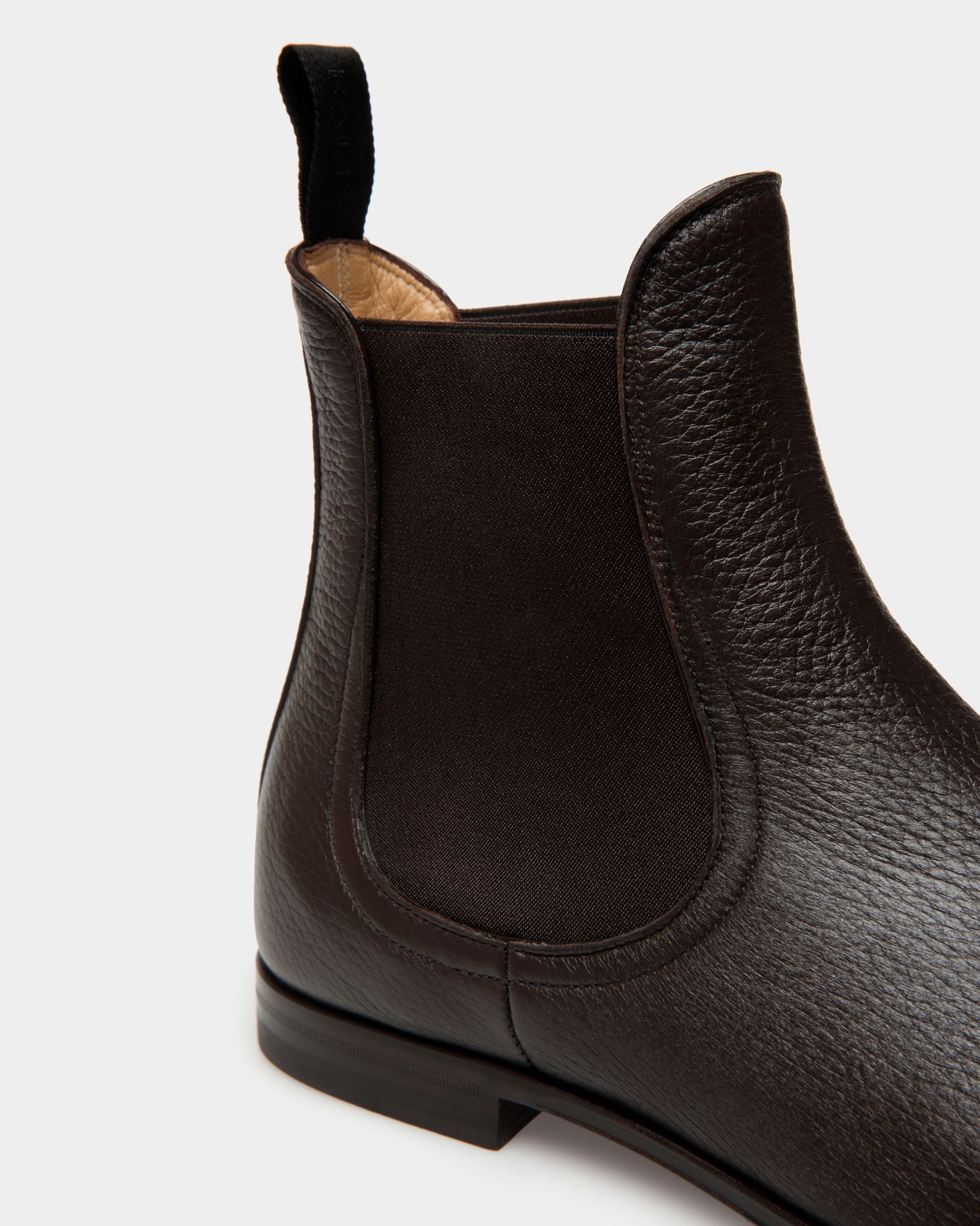 Bally Global - Westminster Bootie In Ebano Deer Leather - Brown
