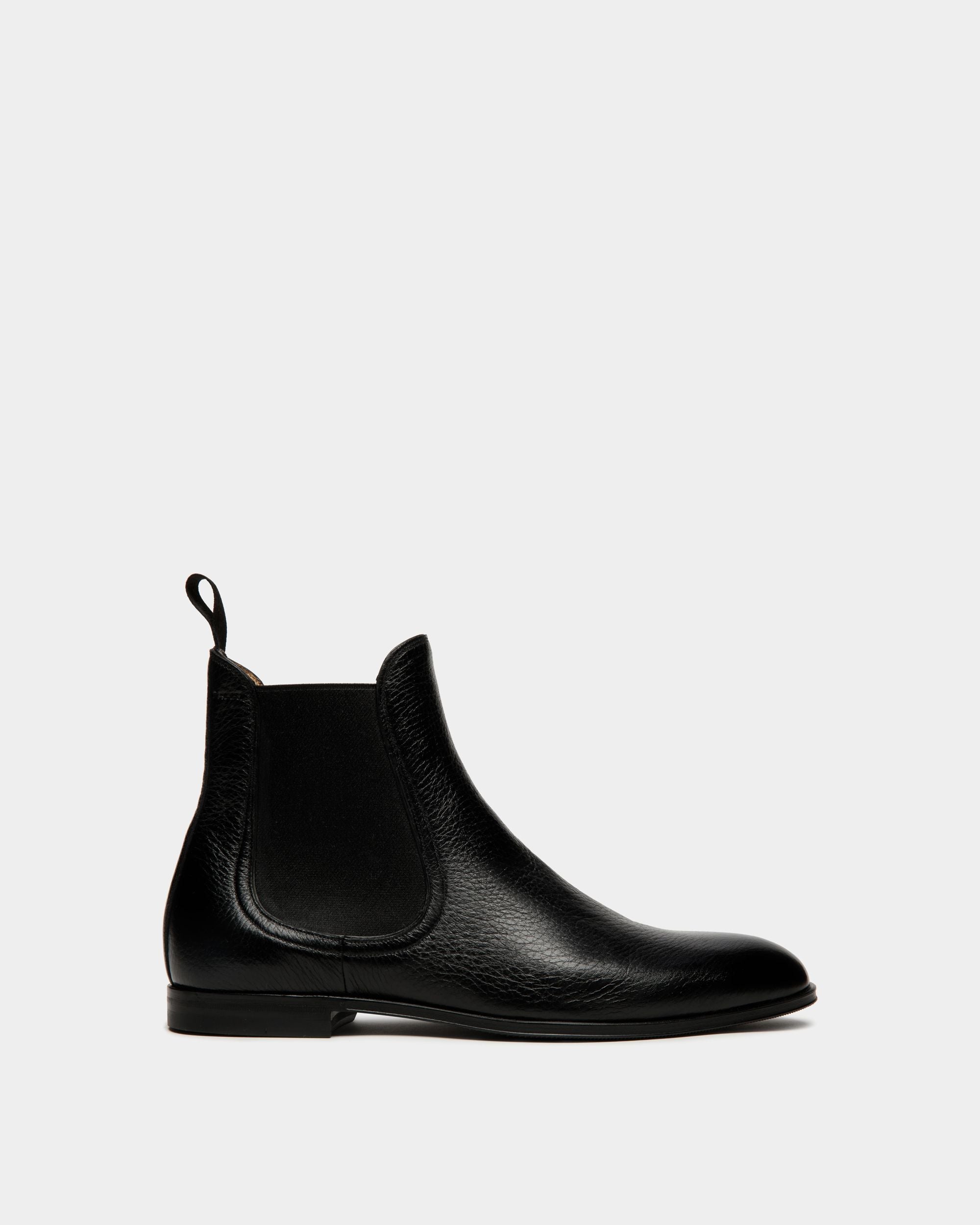 Bally Global - Westminster Bootie In Black Deer Leather - Black