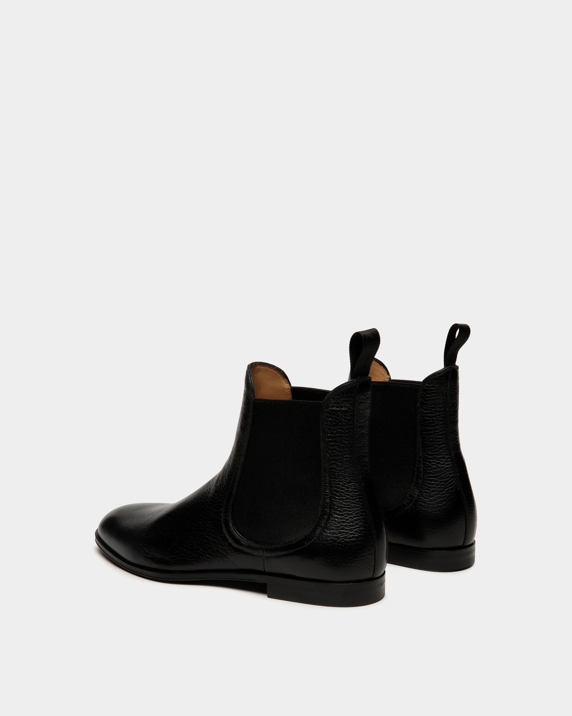 Bally Global - Westminster Bootie In Black Deer Leather - Black