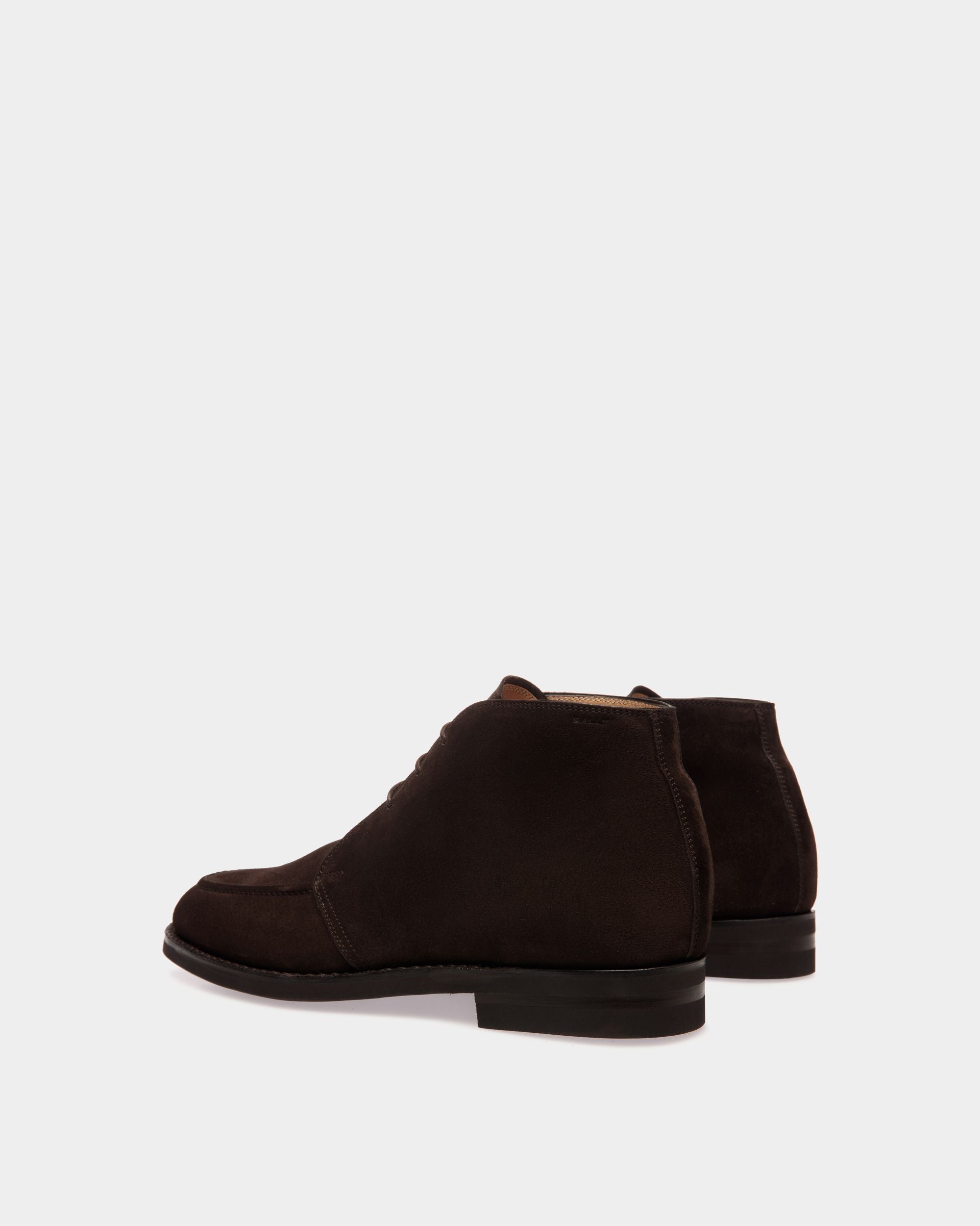 Bally Global - Schoenen Bootie In Ebano Suede Leather - Brown