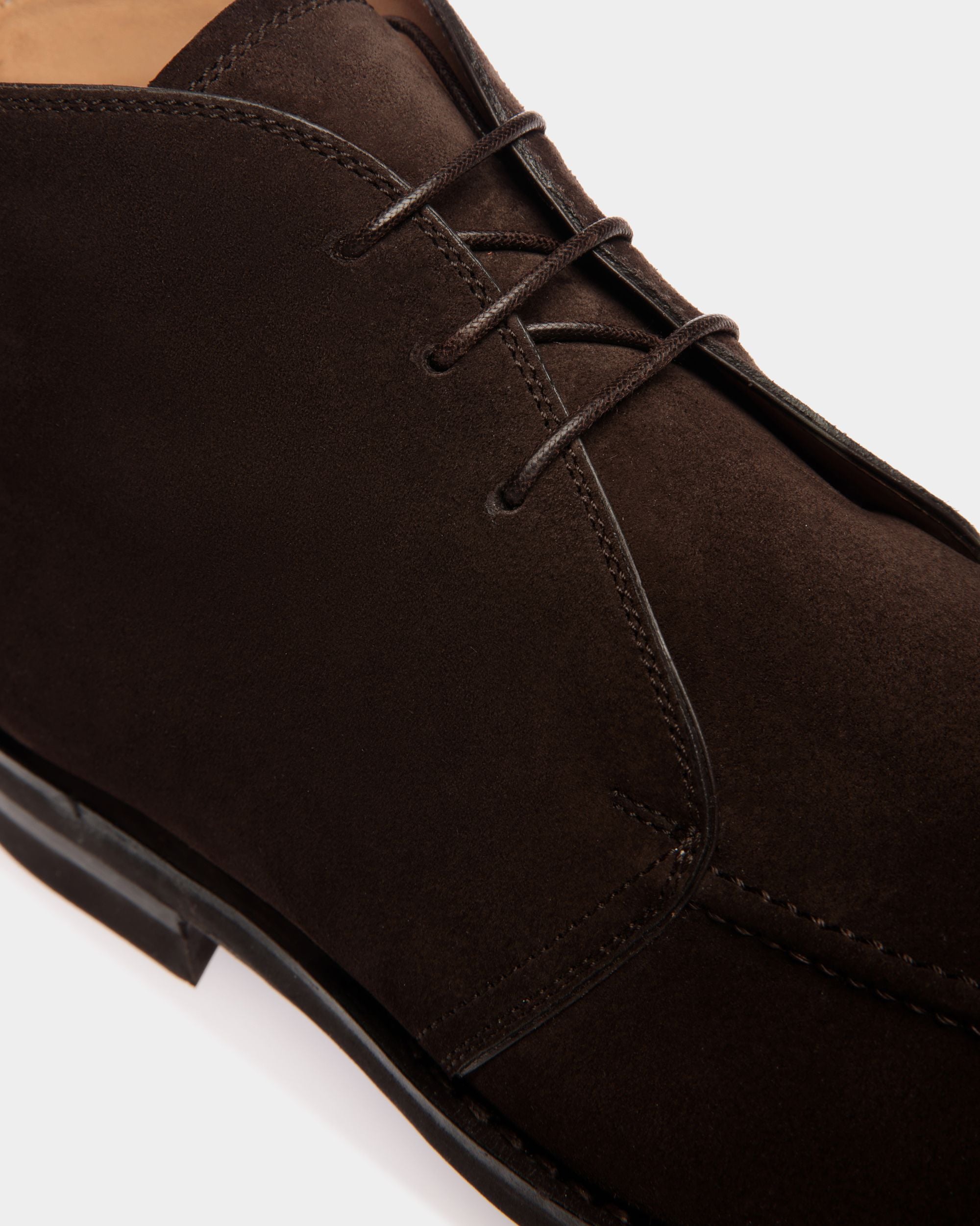 Bally Global - Schoenen Bootie In Ebano Suede Leather - Brown