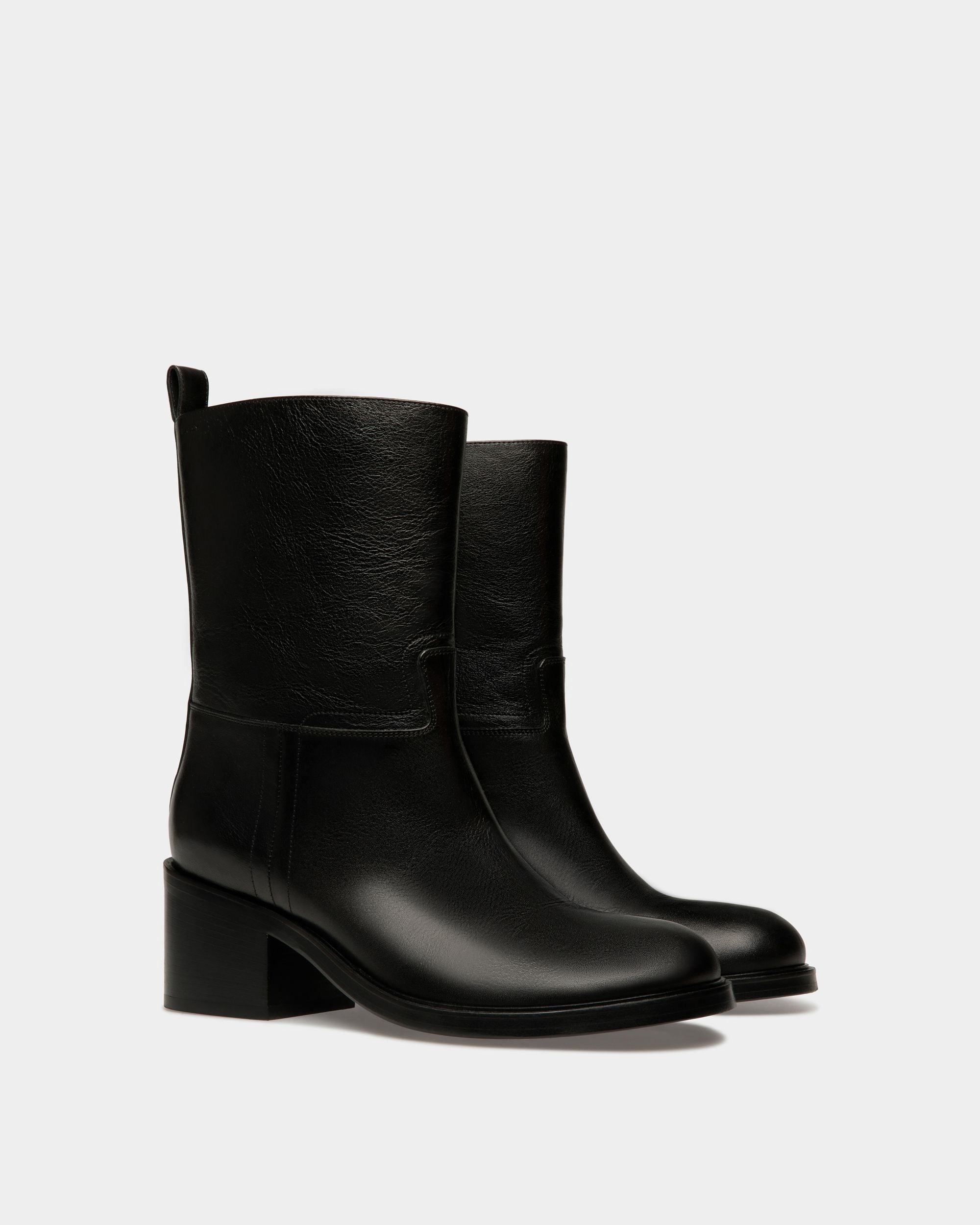 Bally Global - Botte Peggy En Cuir Noir - Noir