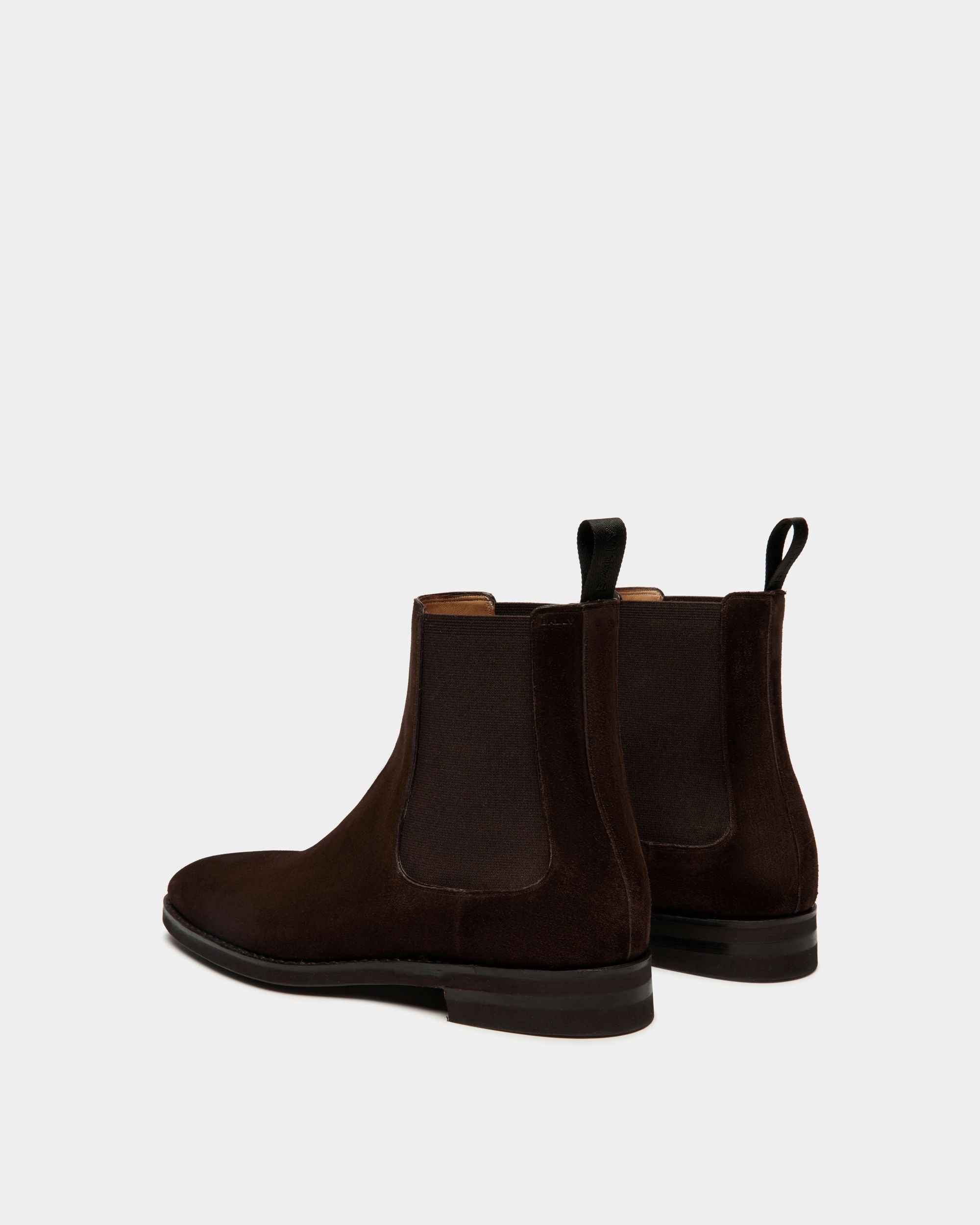 Bally Global - Scribe Un Bootie in Ebano Suede - Brown