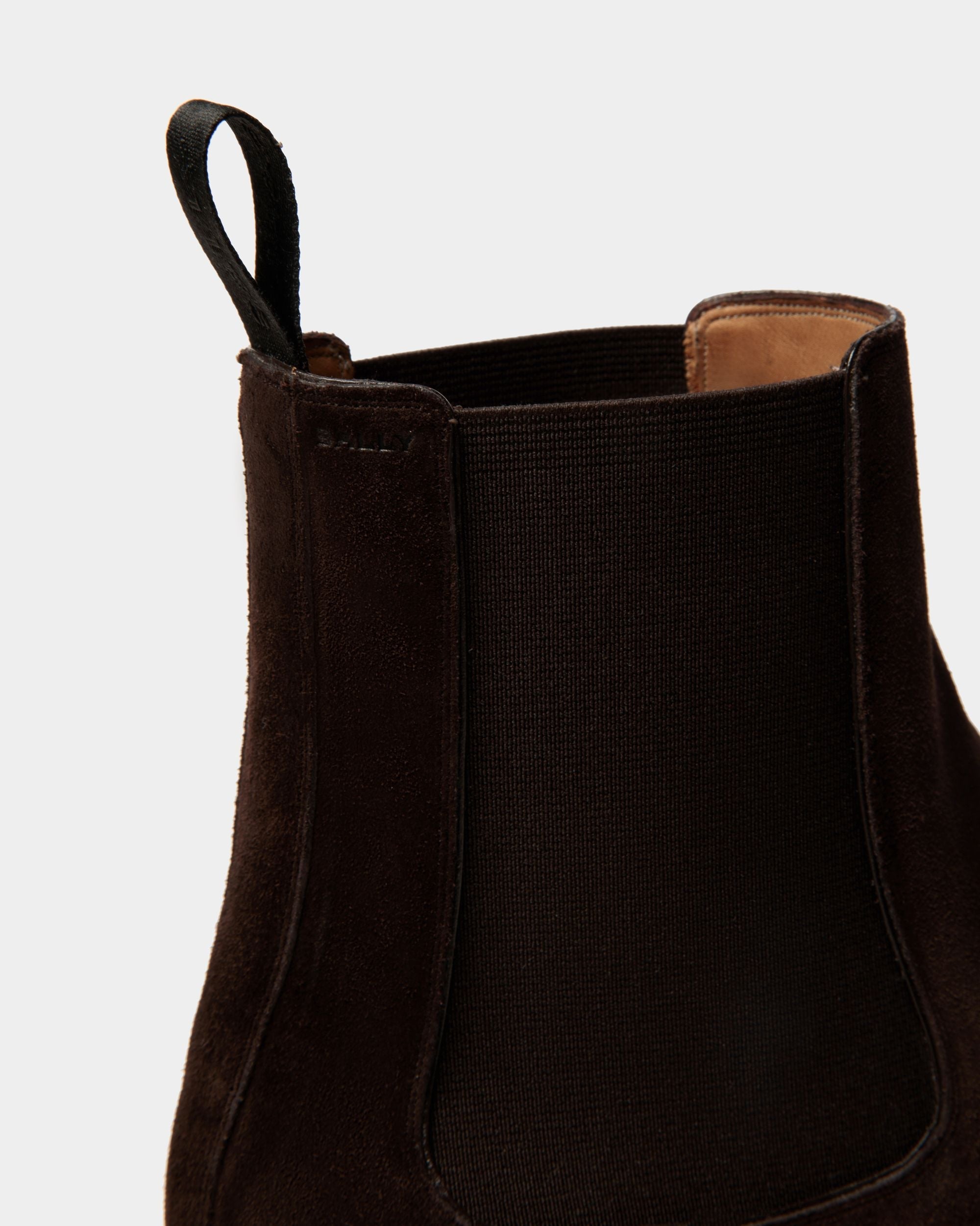 Bally Global - Scribe Un Bootie in Ebano Suede - Brown
