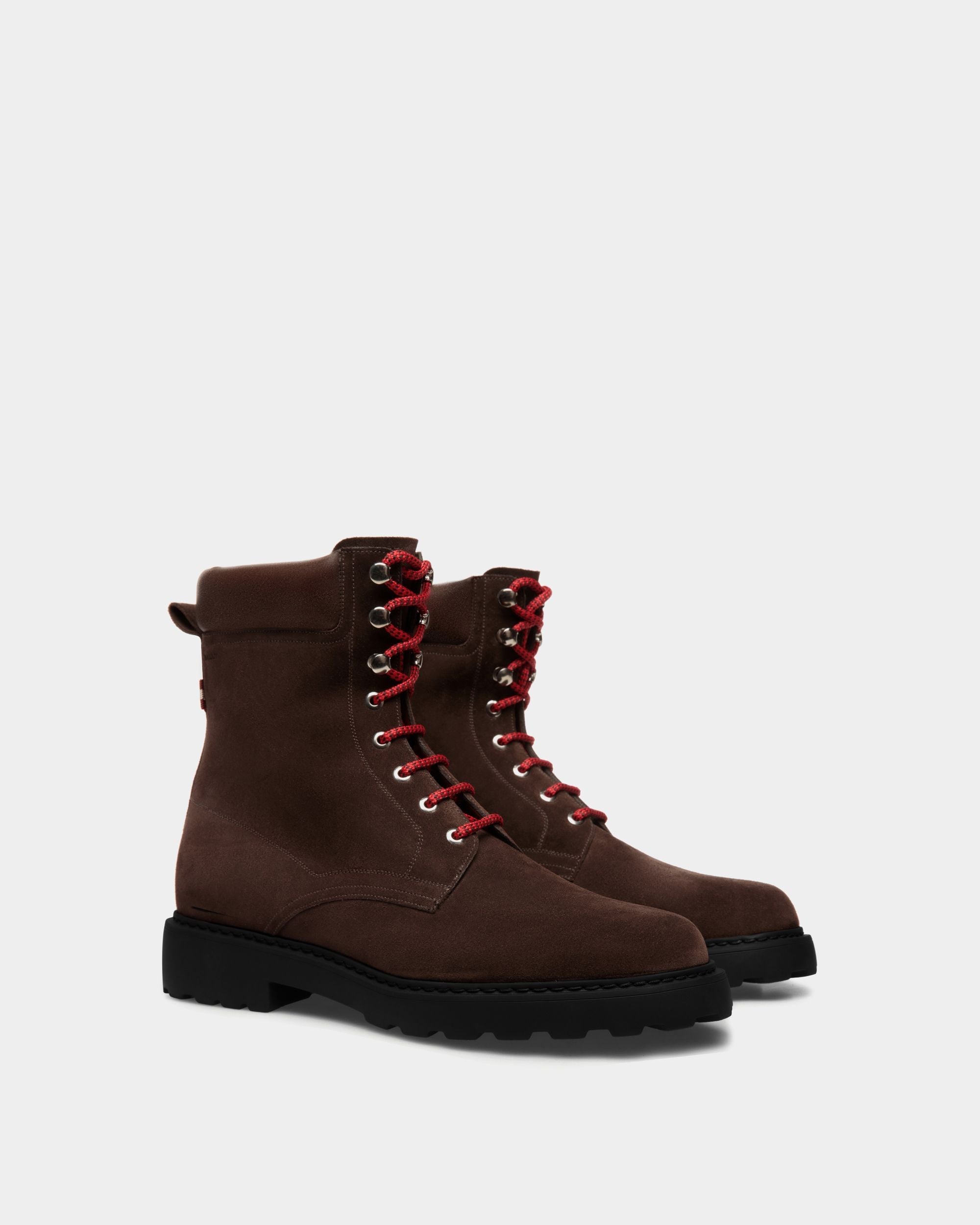 Bally Global - Gusto Bootie in Ebano Suede - Brown