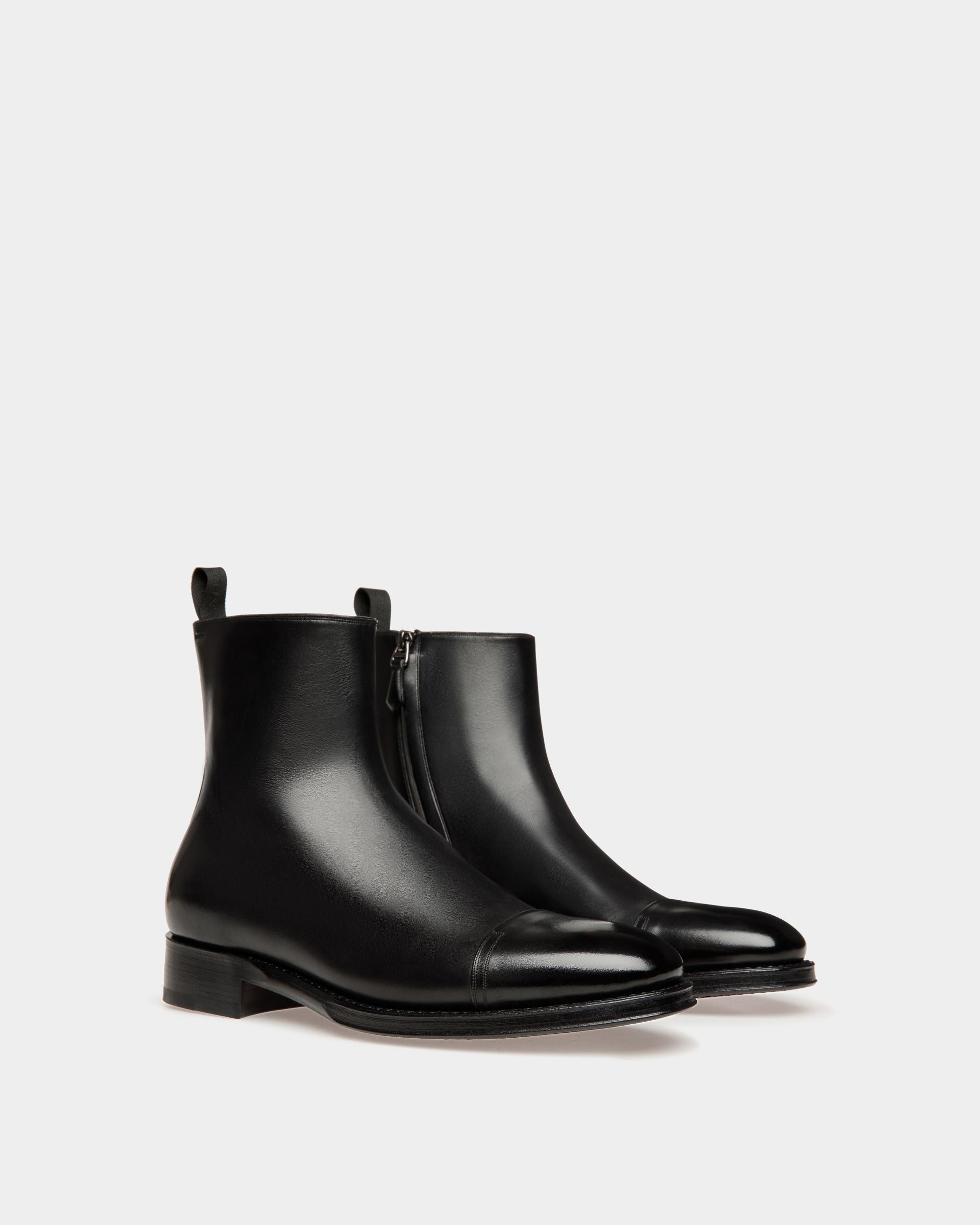 Bally Global - Adrien Brody Travel Collection Bootie In Black Leather - Black