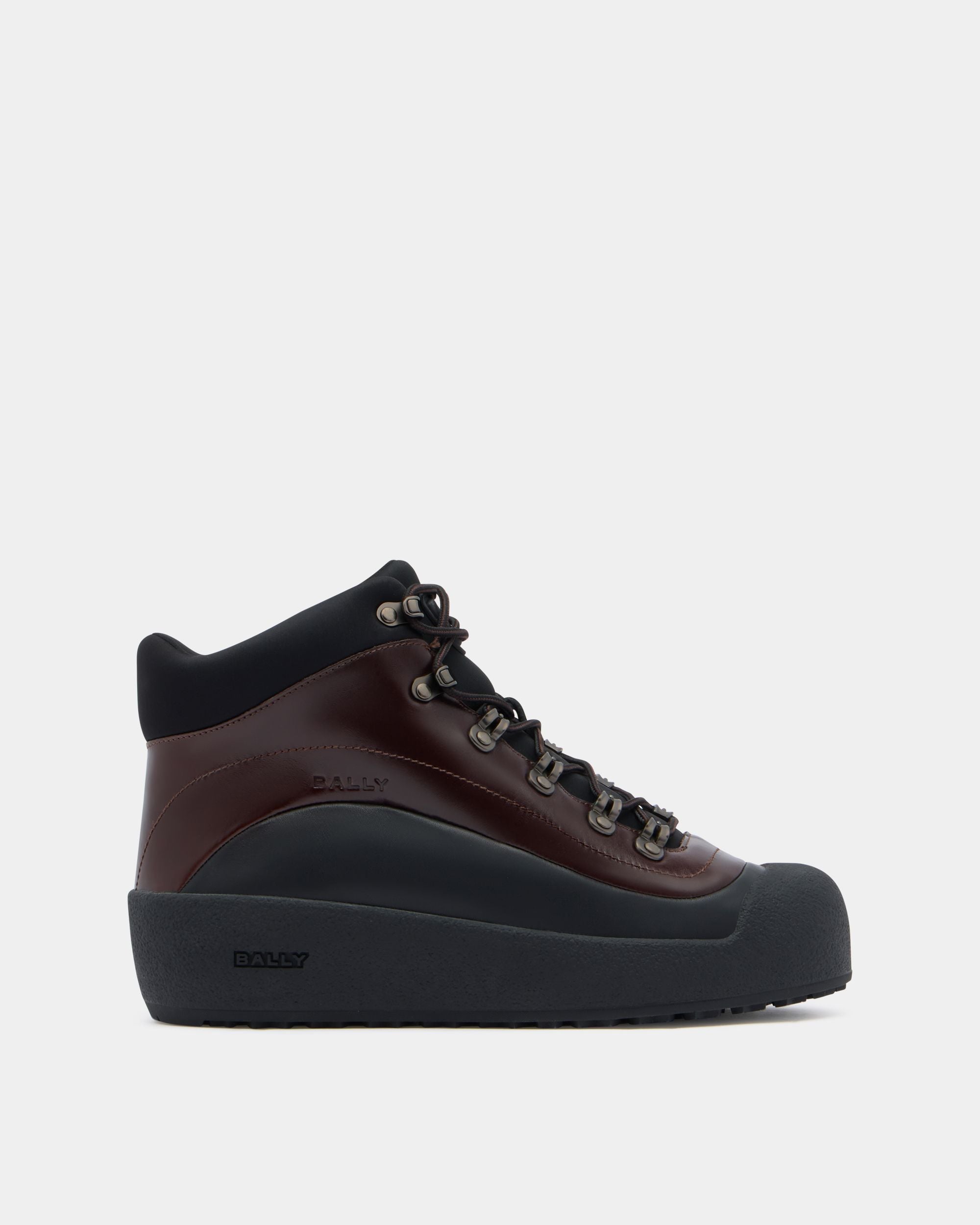 Bally Global - Bally Curling Bootie in Brown Leather - Brown
