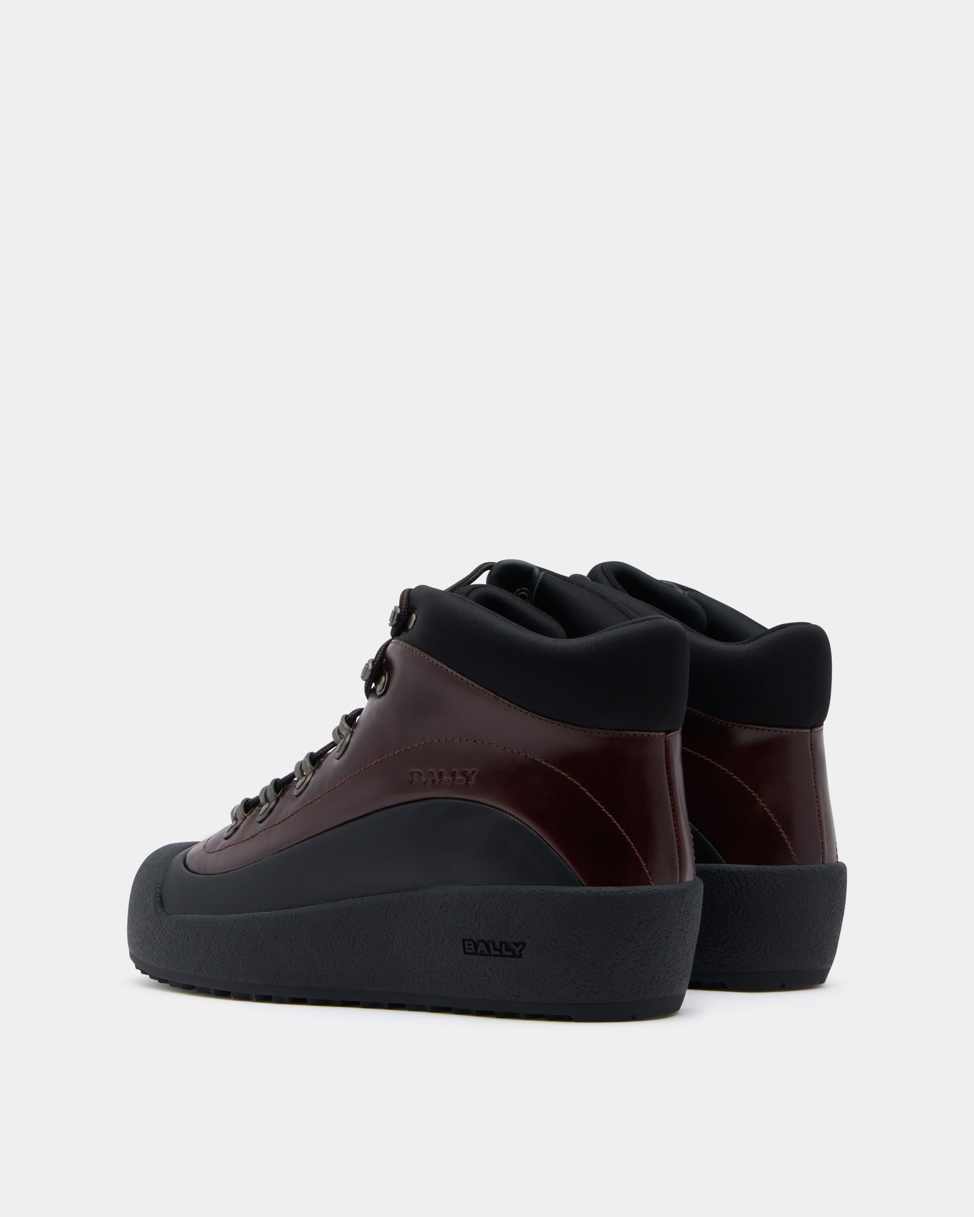 Bally Global - Bally Curling Bootie in Brown Leather - Brown