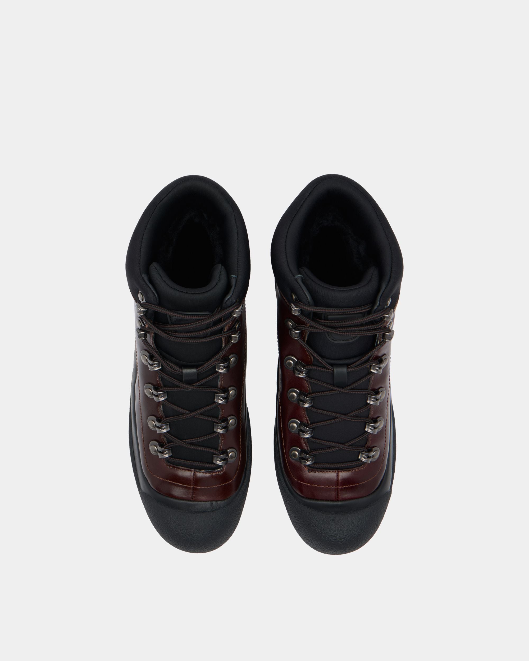 Bally Global - Bally Curling Bootie in Brown Leather - Brown