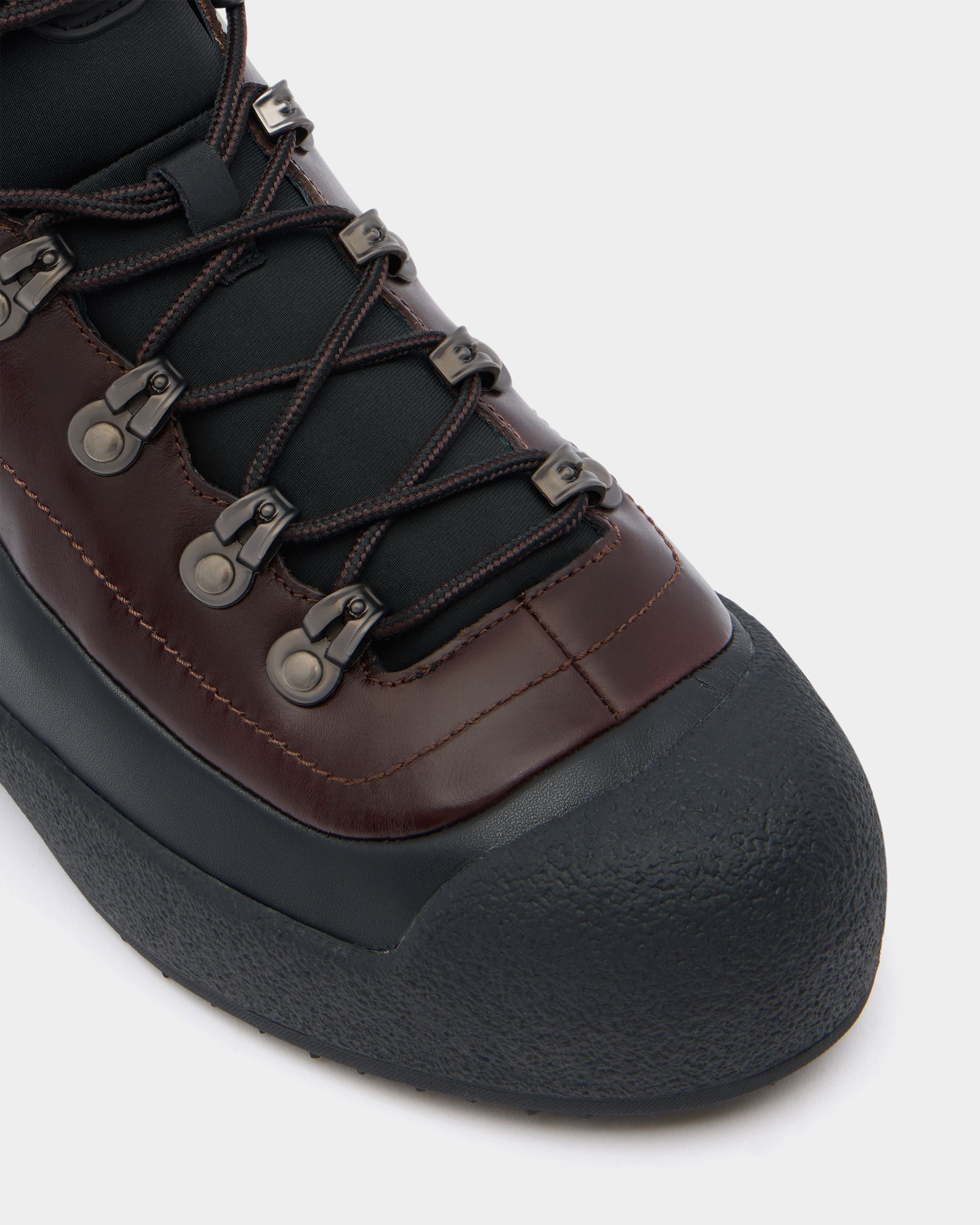 Bally Global - Bally Curling Bootie in Brown Leather - Brown