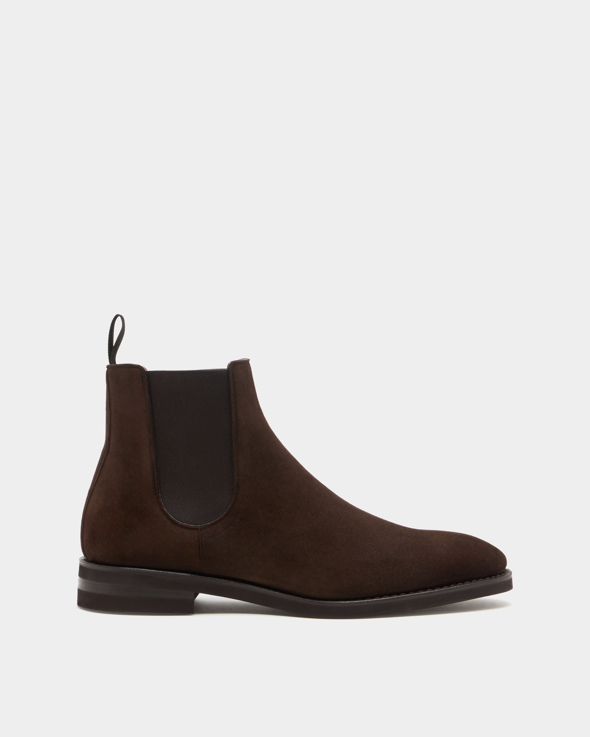 Bally Global - Scribe Un Bootie in Ebano Suede - Brown