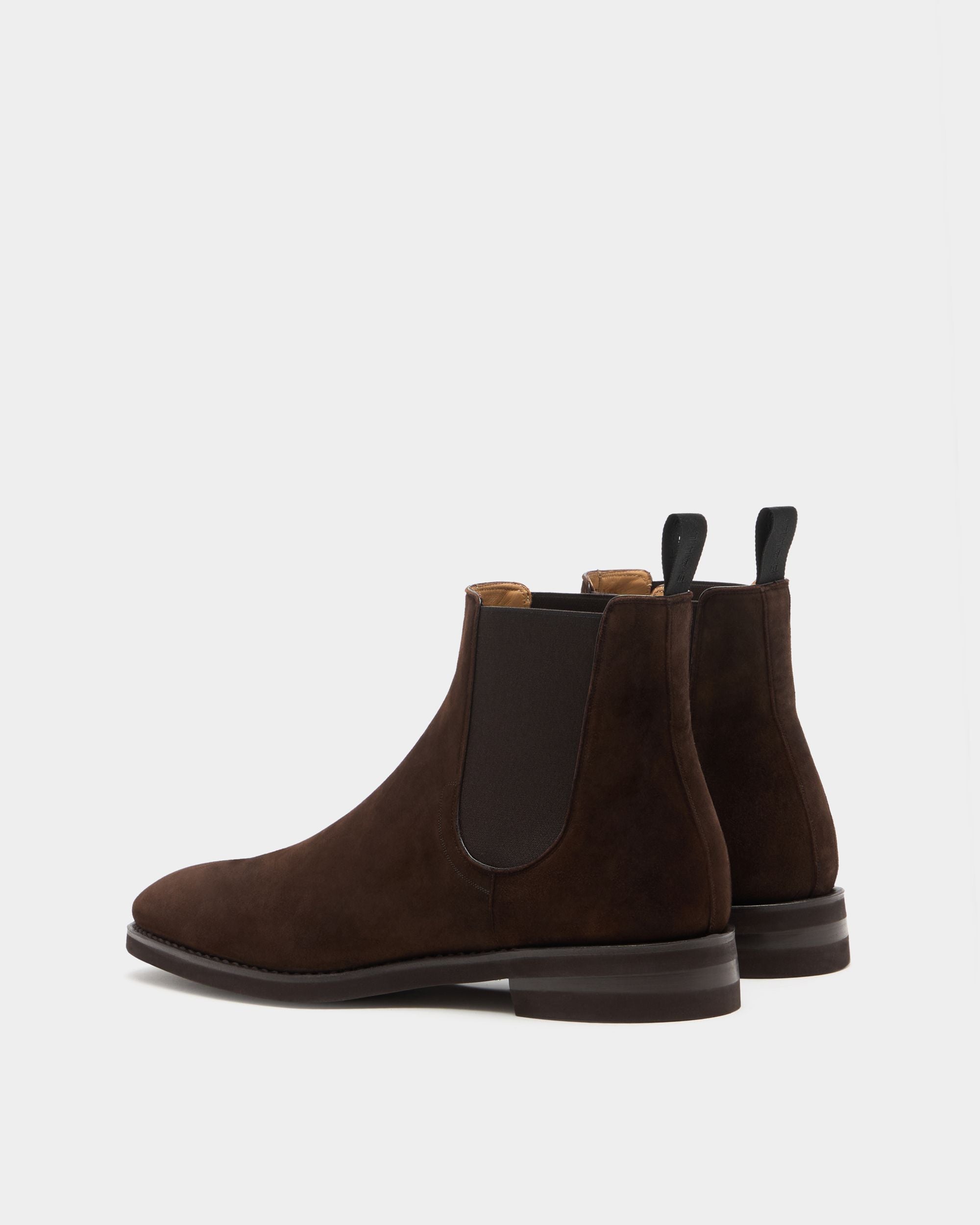 Bally Global - Scribe Un Bootie in Ebano Suede - Brown