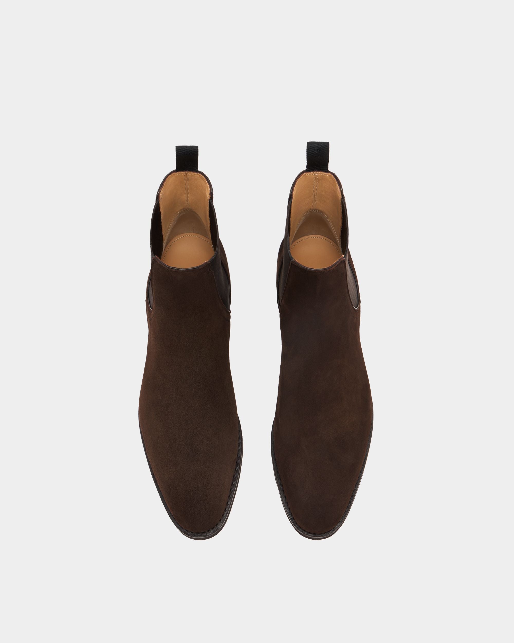 Bally Global - Scribe Un Bootie in Ebano Suede - Brown