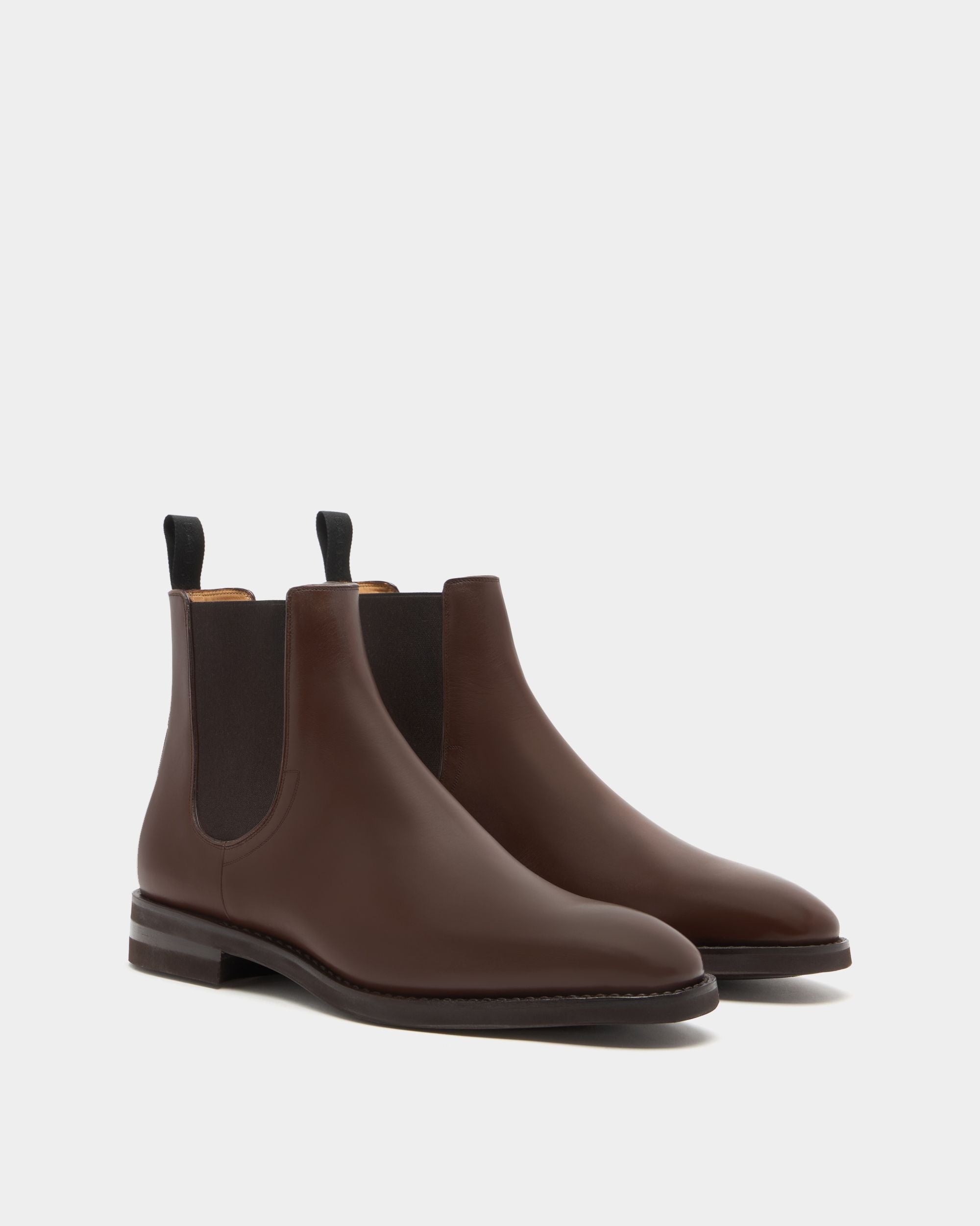 Bally Global - Bottine Scribe Un En Cuir Marron - Marron