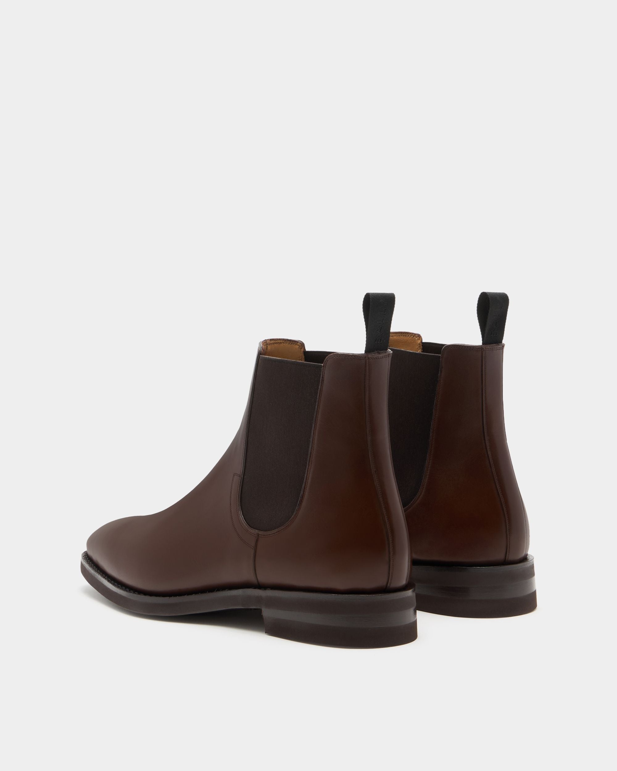 Bally Global - Bottine Scribe Un En Cuir Marron - Marron