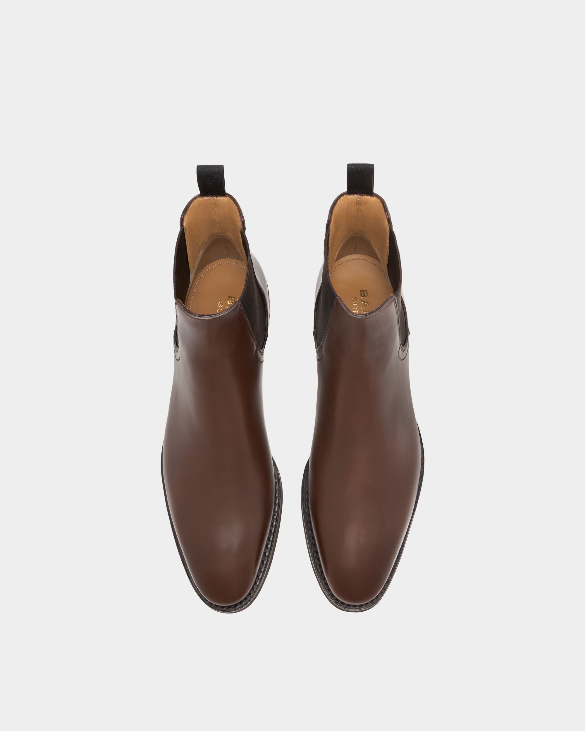 Bally Global - Bottine Scribe Un En Cuir Marron - Marron